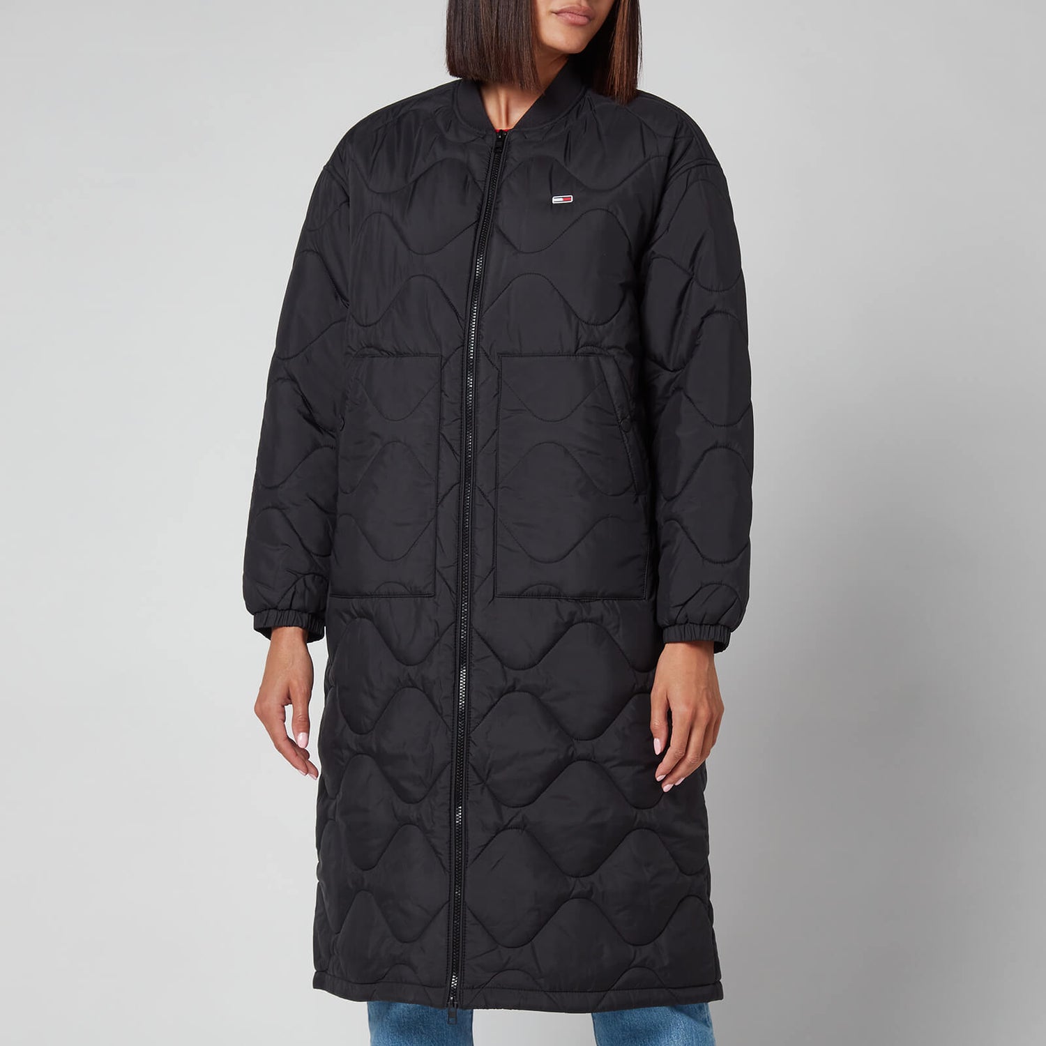 Tommy Jeans Women's Tjw Quilted Bomber Coat - Black