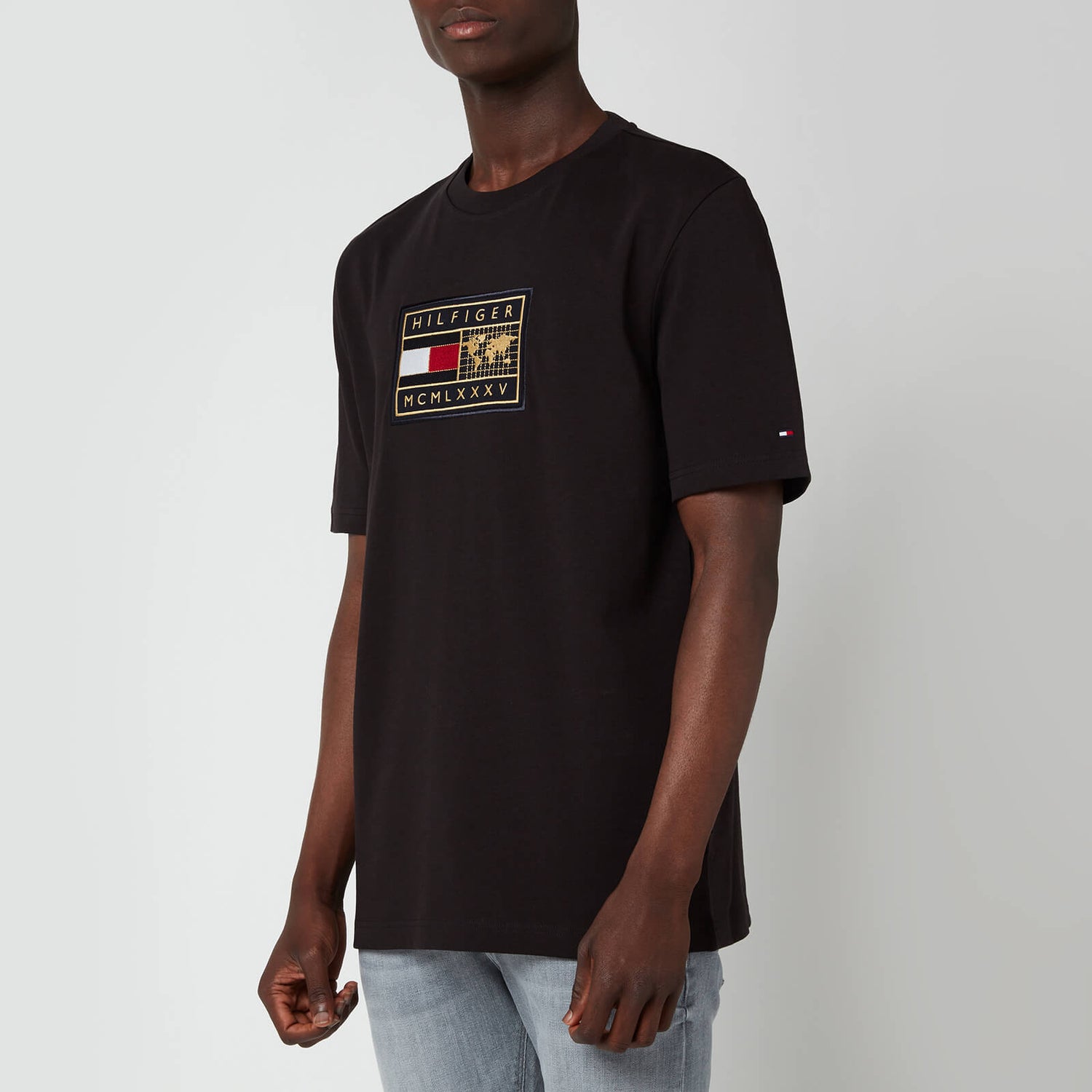 Tommy Hilfiger Men's Icon Earth Badge T-Shirt - Black