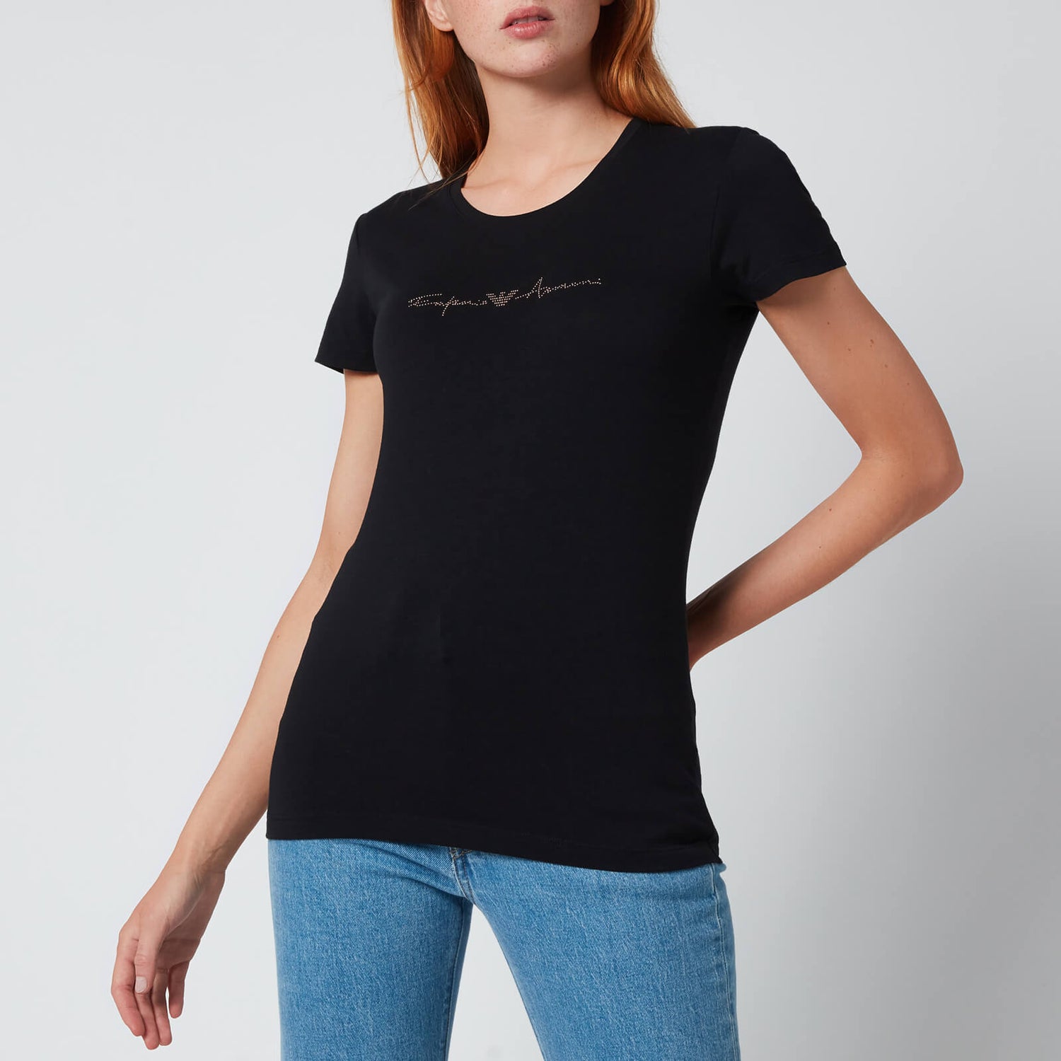 Emporio Armani Loungewear Women's Basic Cotton T-Shirt - Black