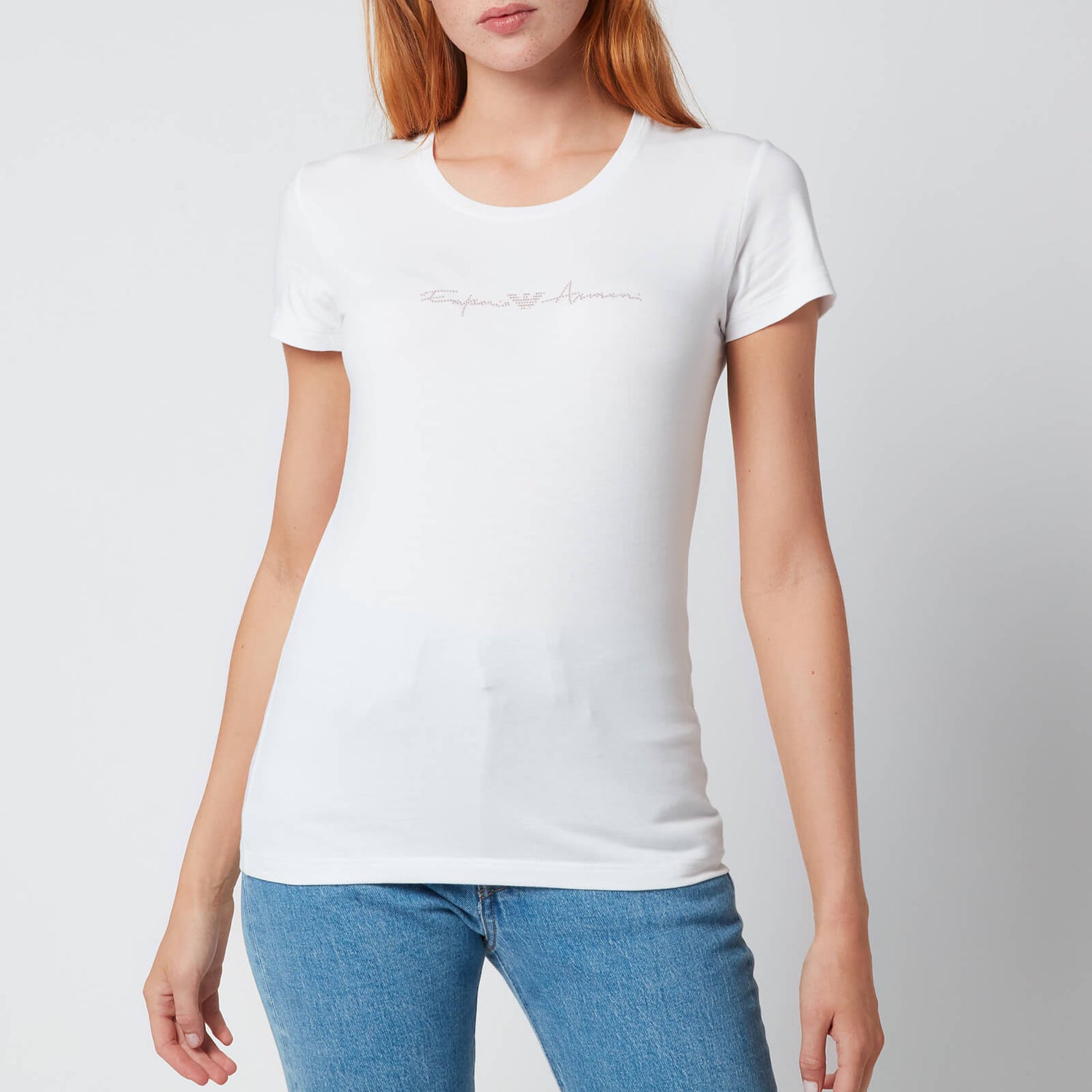 Emporio Armani Loungewear Women's Basic Cotton T-Shirt - White
