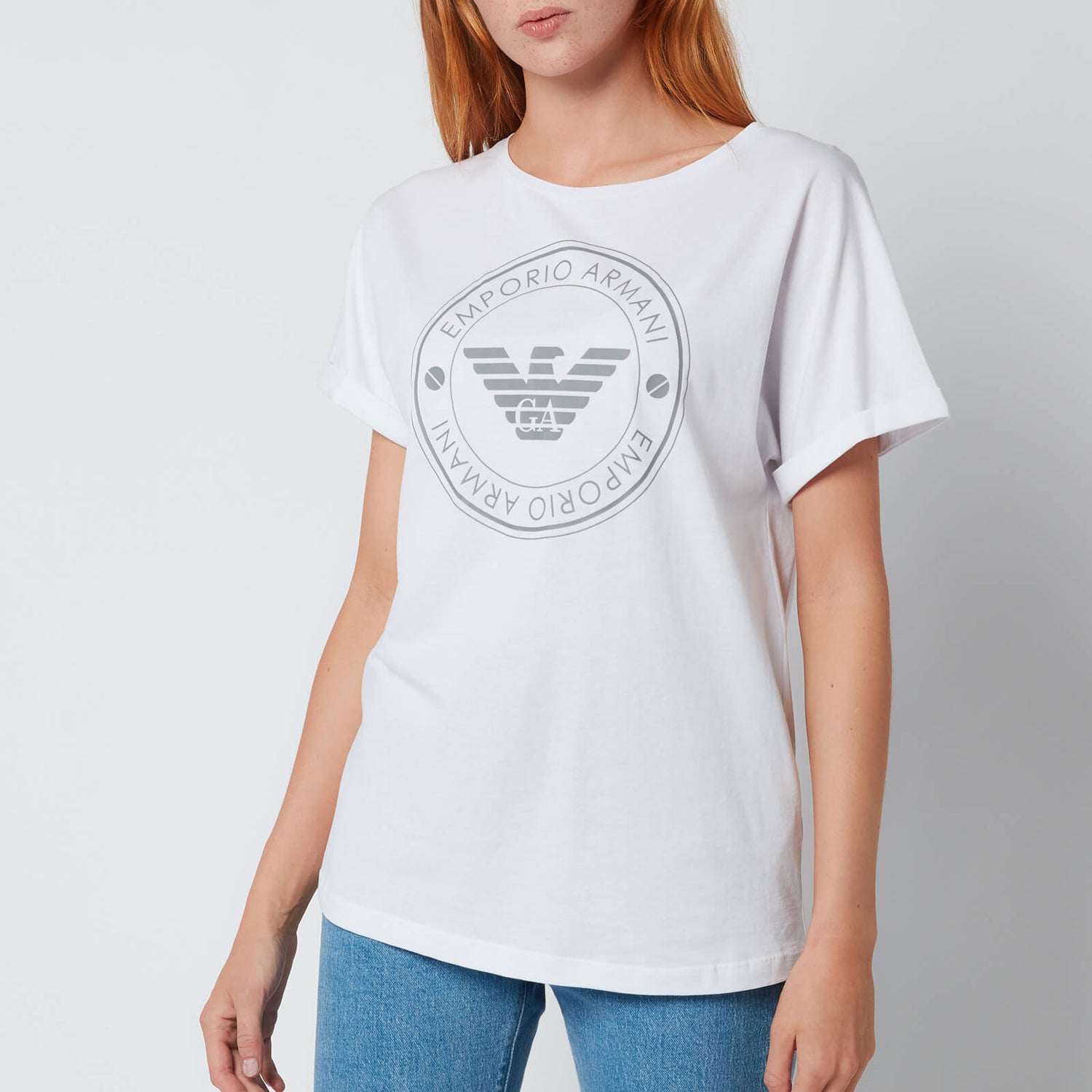 Emporio Armani Loungewear Women's Cotton T-Shirt - White