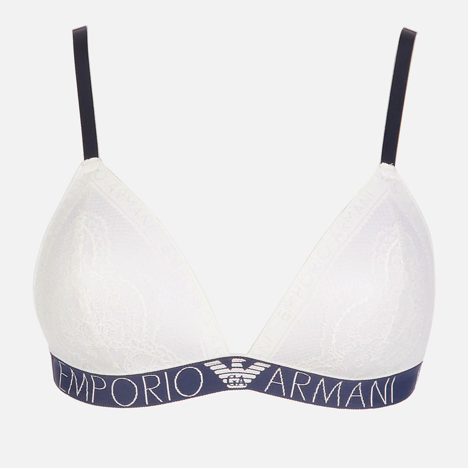 Emporio Armani Women's Padded Triangle Bra - White