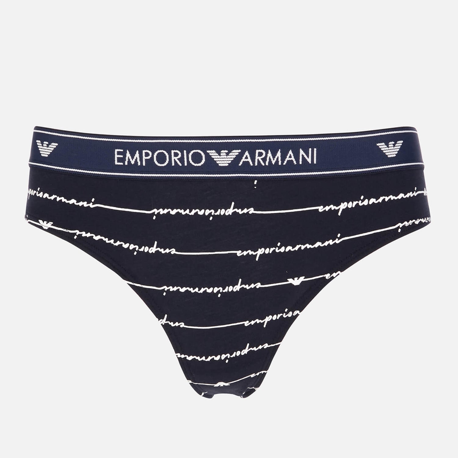 Emporio Armani Women's Bi-Pack Brief - Blue