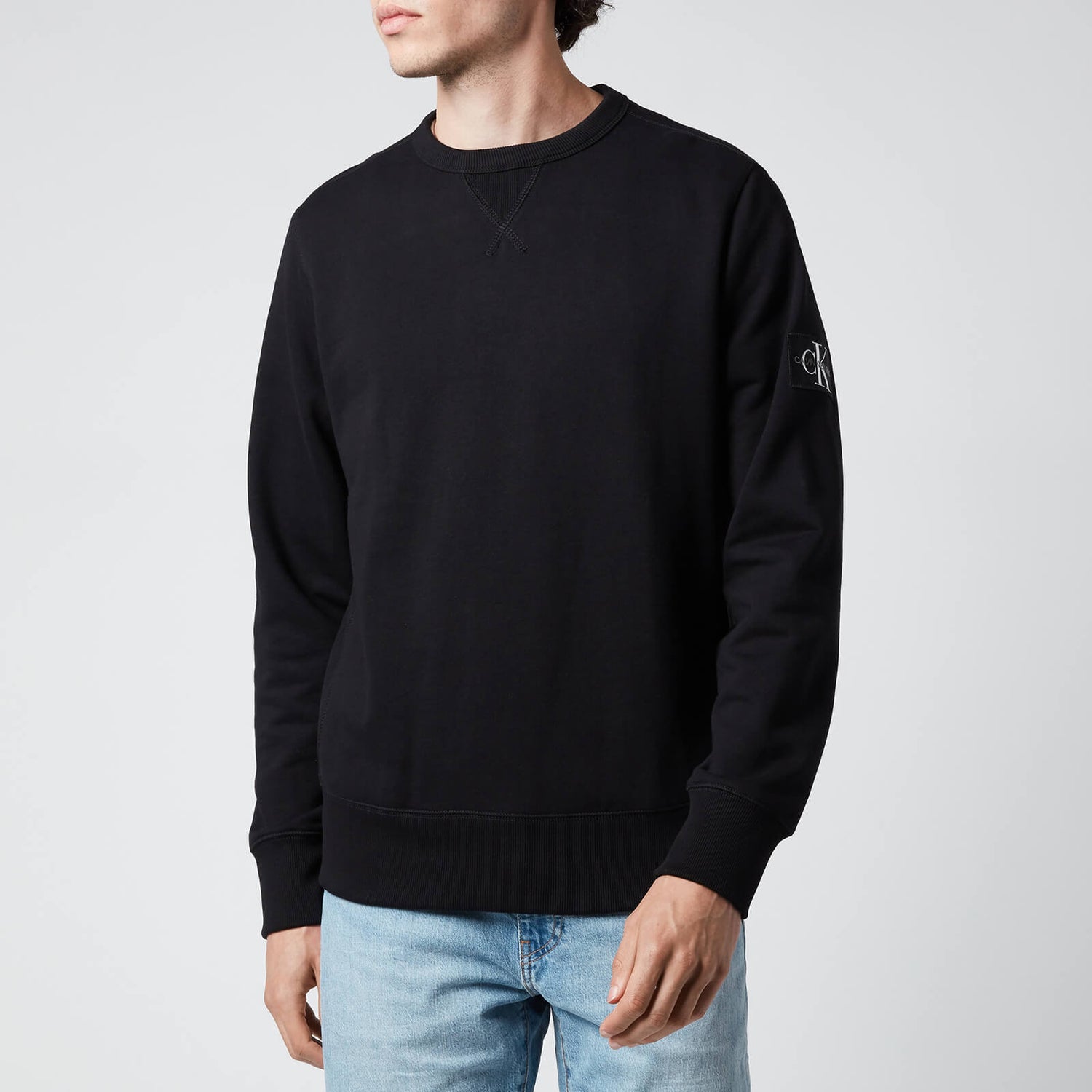 Calvin Klein Jeans Men's Organic Cotton Badge Sweatshirt - Black