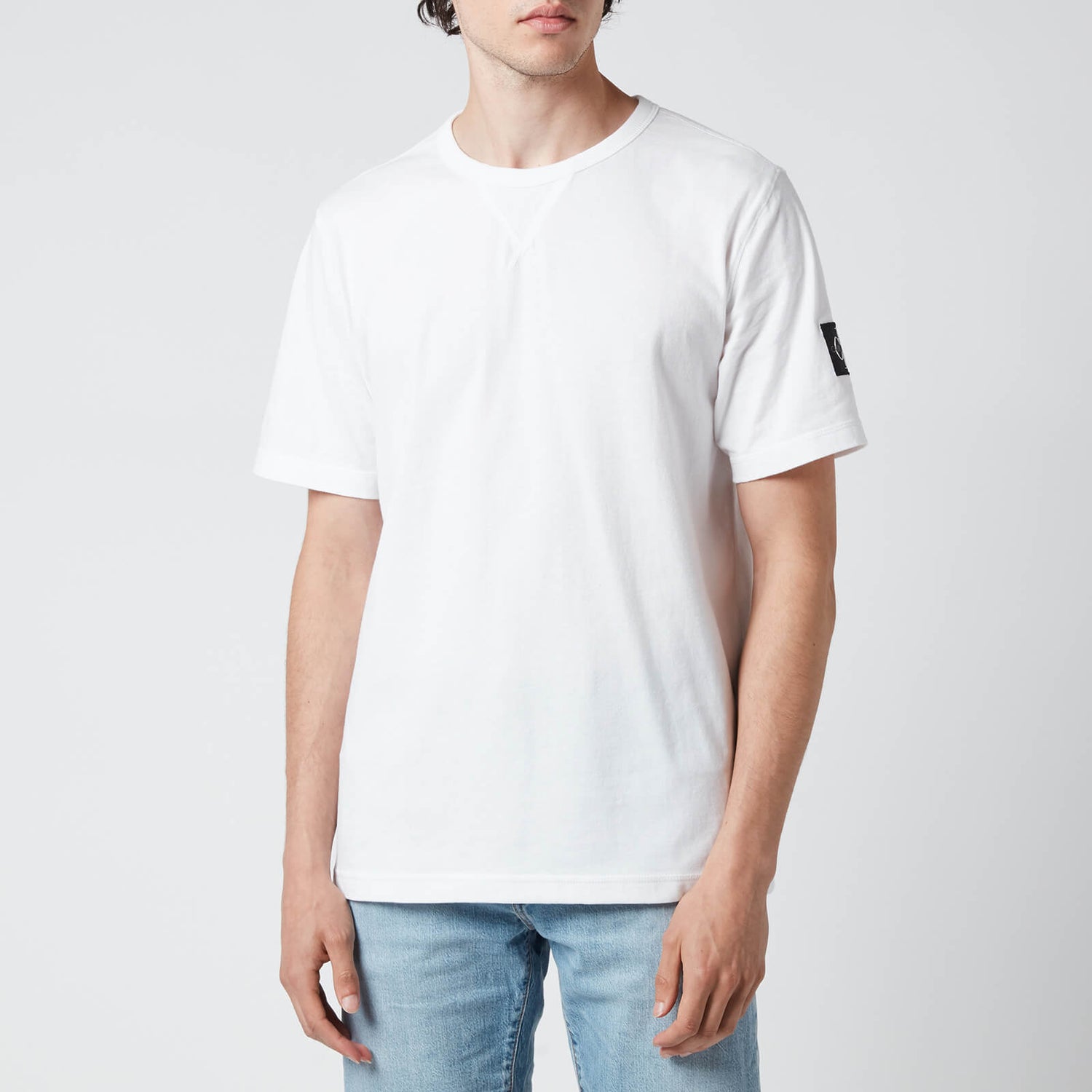 Calvin Klein Jeans Men's Organic Cotton Badge T-Shirt - White