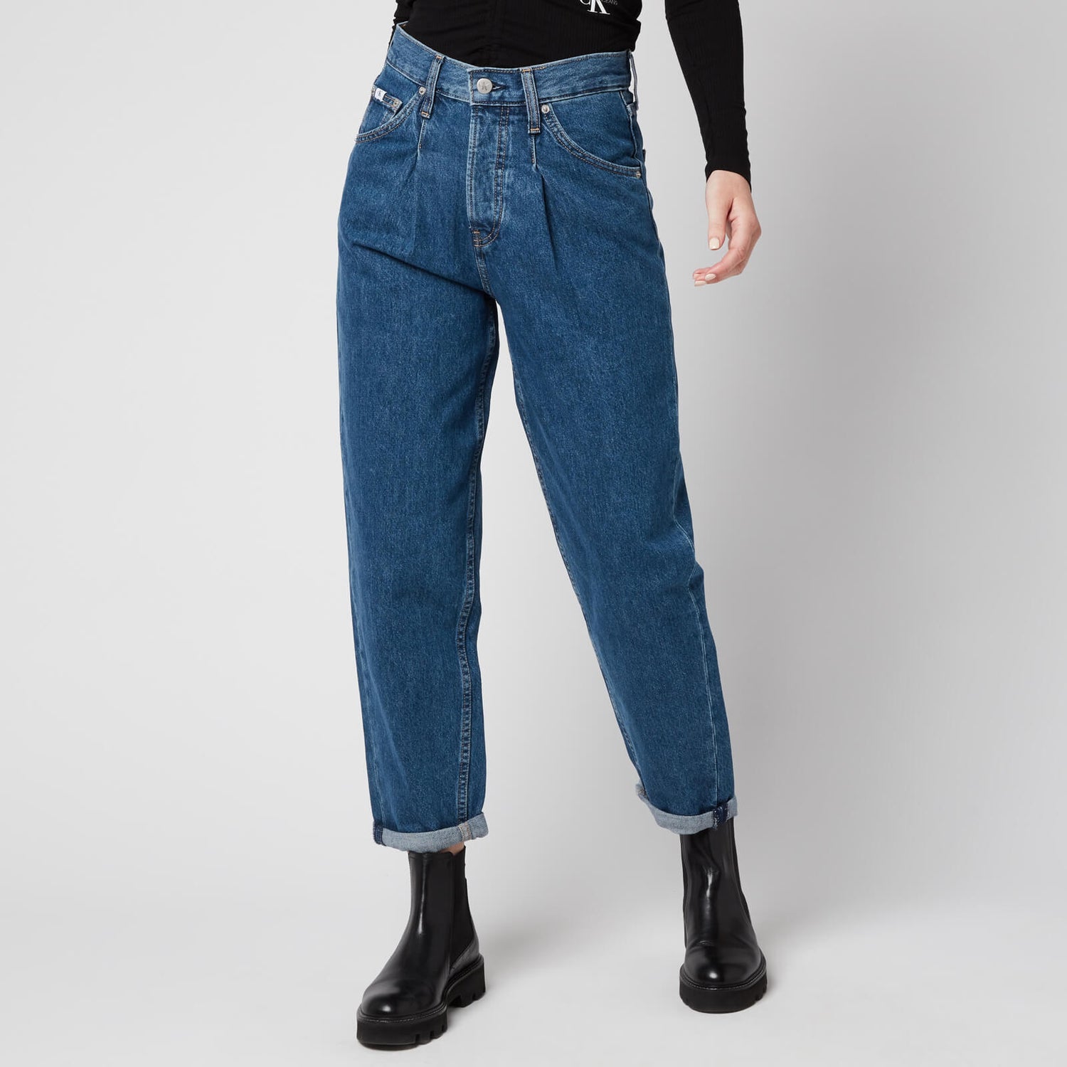 Calvin Klein Jeans Women's Baggy Jeans - Denim Medium
