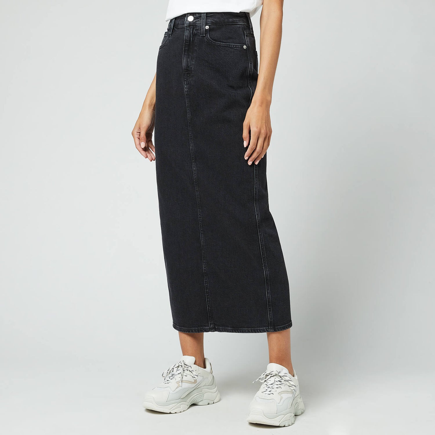 Calvin Klein Jeans Women's Maxi Skirt - Denim Black