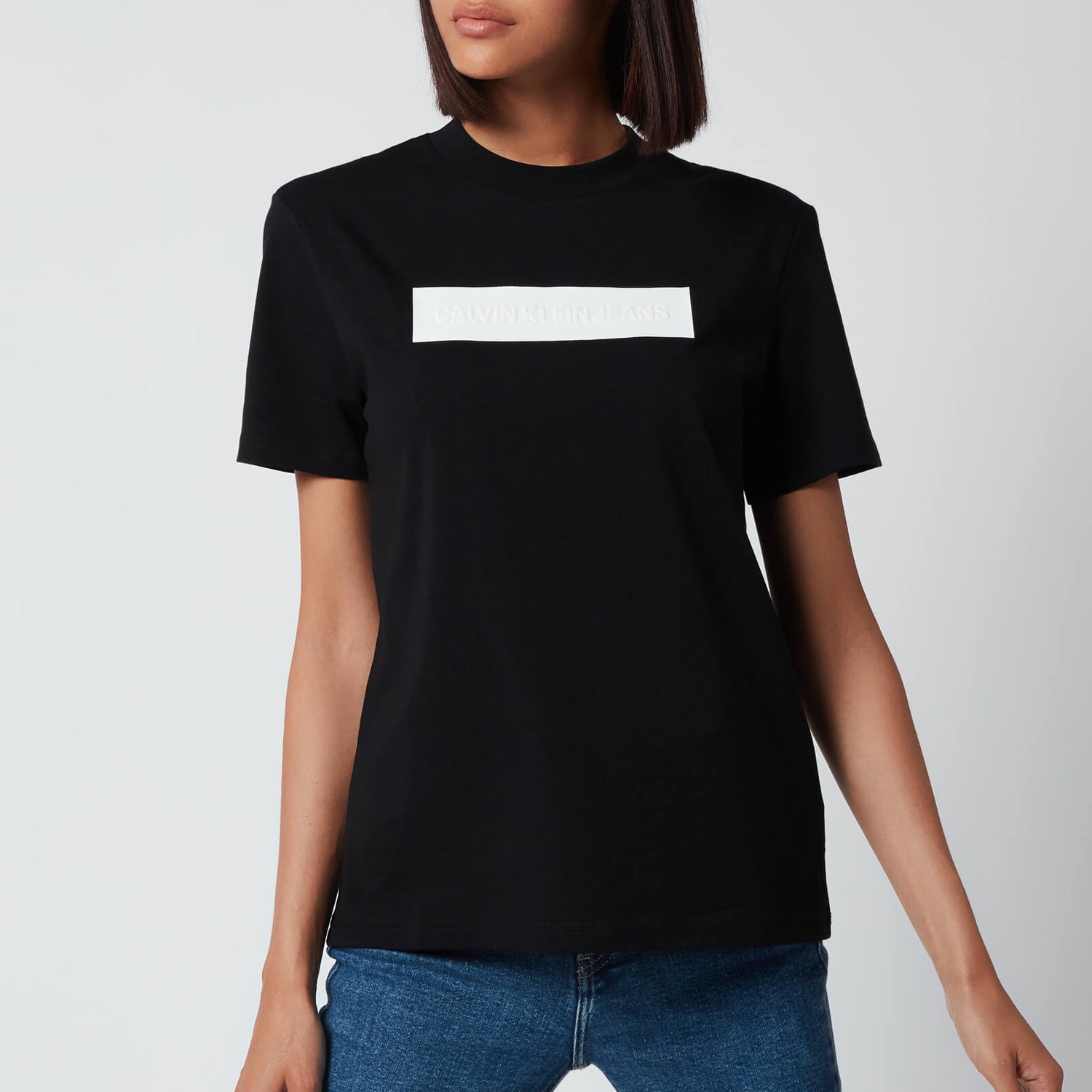 Calvin Klein Jeans Women's Hero Logo T-Shirt - CK Black/Bright White
