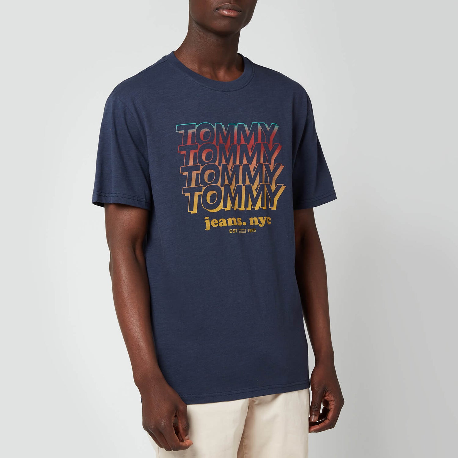 Tommy Jeans Men's Repeat Logo T-Shirt - Twilight Navy - S
