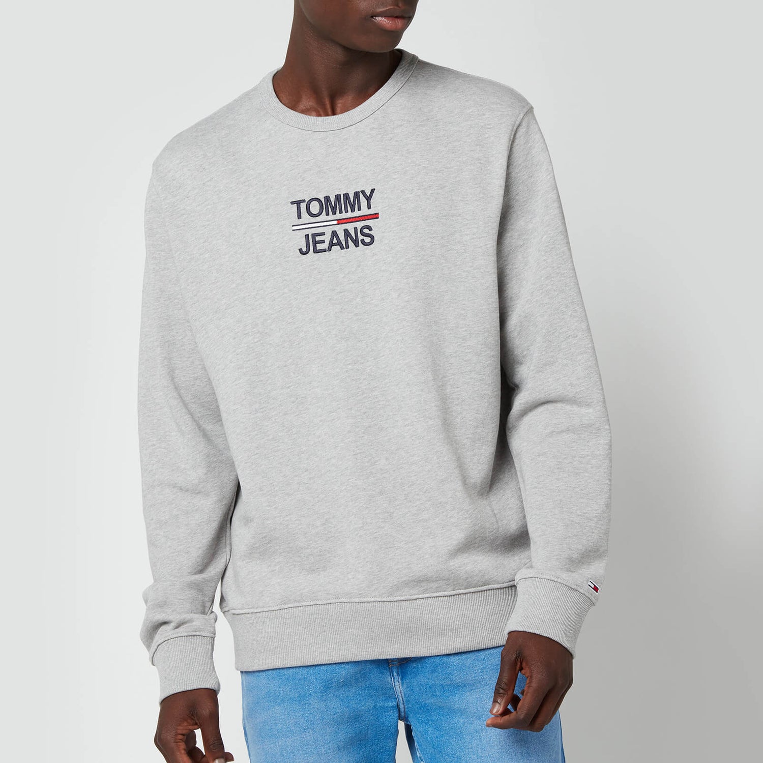 Tommy Jeans Men's Essential Crew Sweat - Light Grey Heather