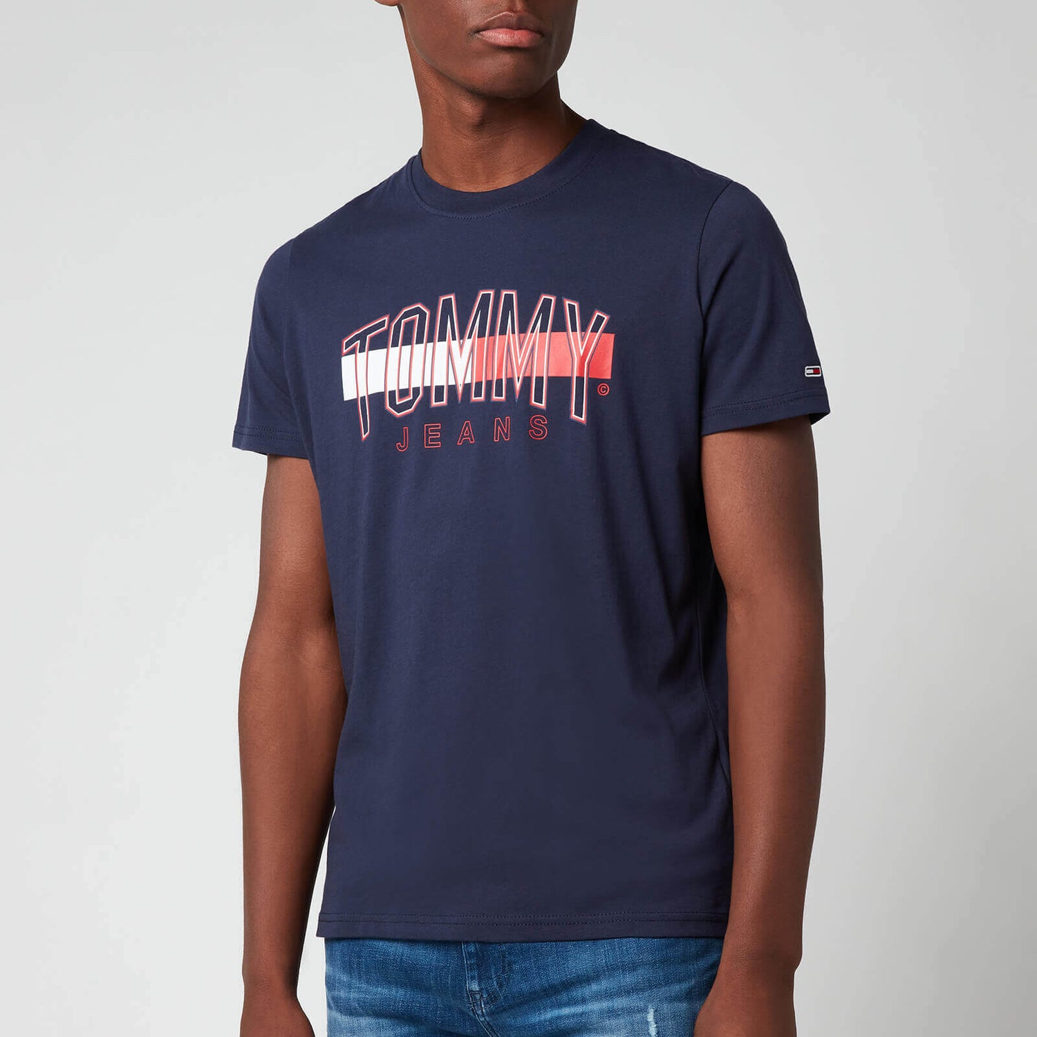 Tommy Jeans Men's Flag Tommy T-Shirt - Navy
