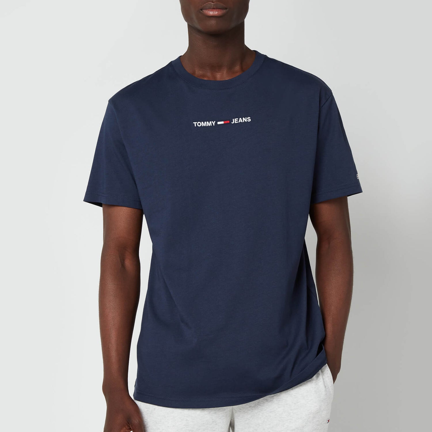 Tommy Jeans Men's Small Text T-Shirt - Twilight Navy - S