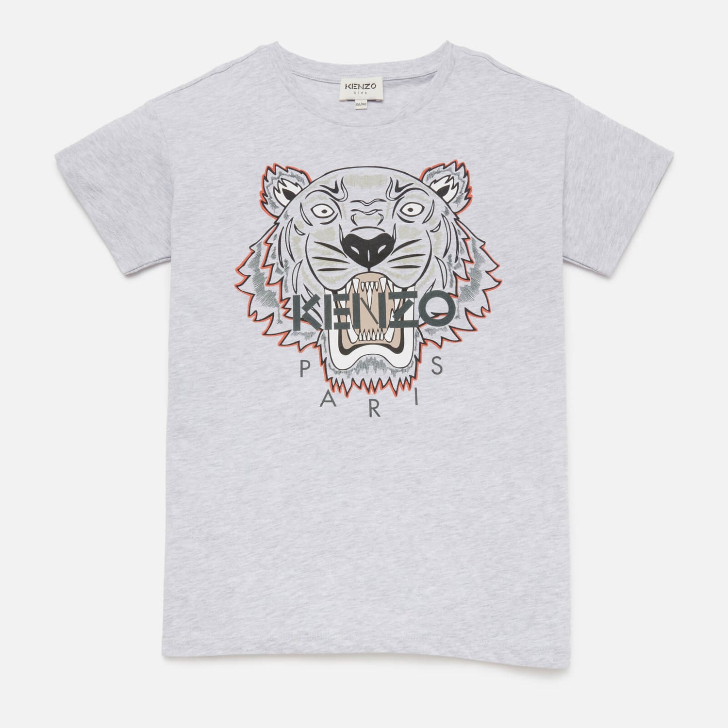 KENZO Boys' Tiger T-Shirt - Light Marl Grey