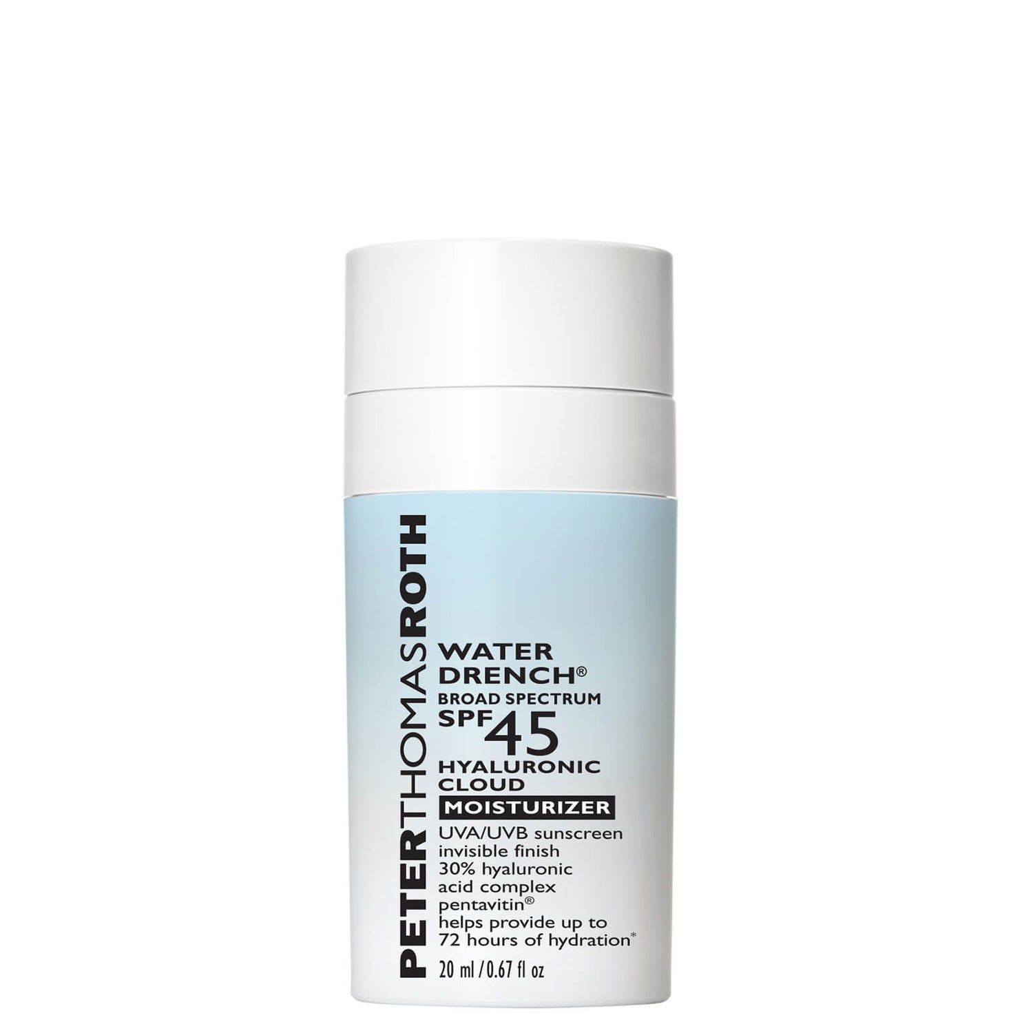 Peter Thomas Roth Water Drench Hyaluronic Cloud Moisturizer Travel Size SPF45 20ml
