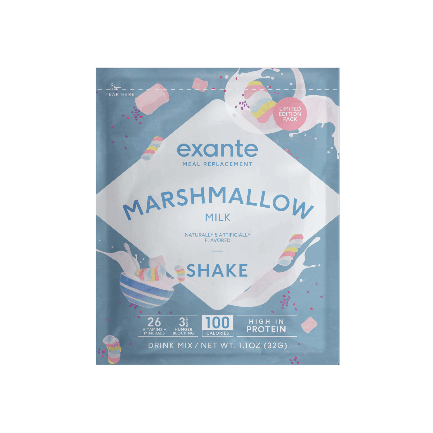 Marshmallow Milk Cereal Meal Replacement Shake - Sample