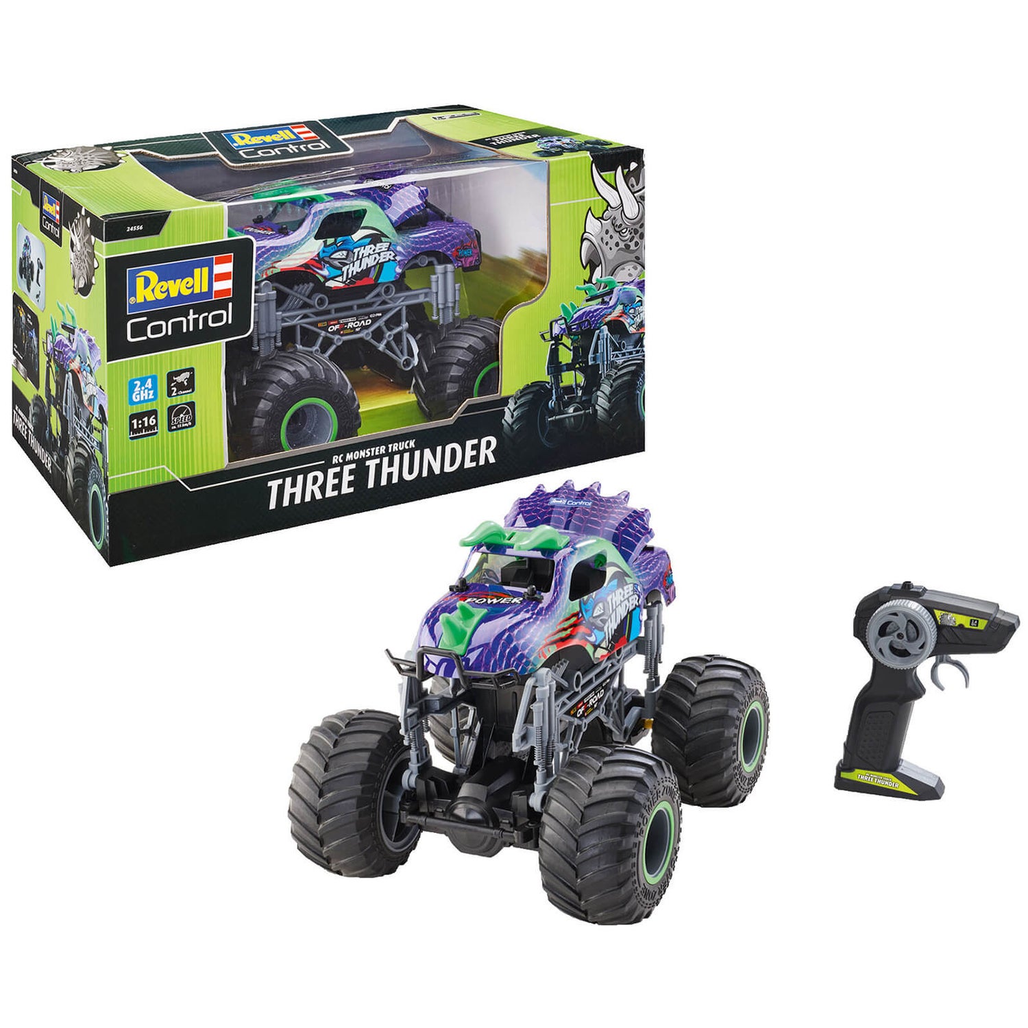 RC Dino Monster Truck "THREE THUNDER"