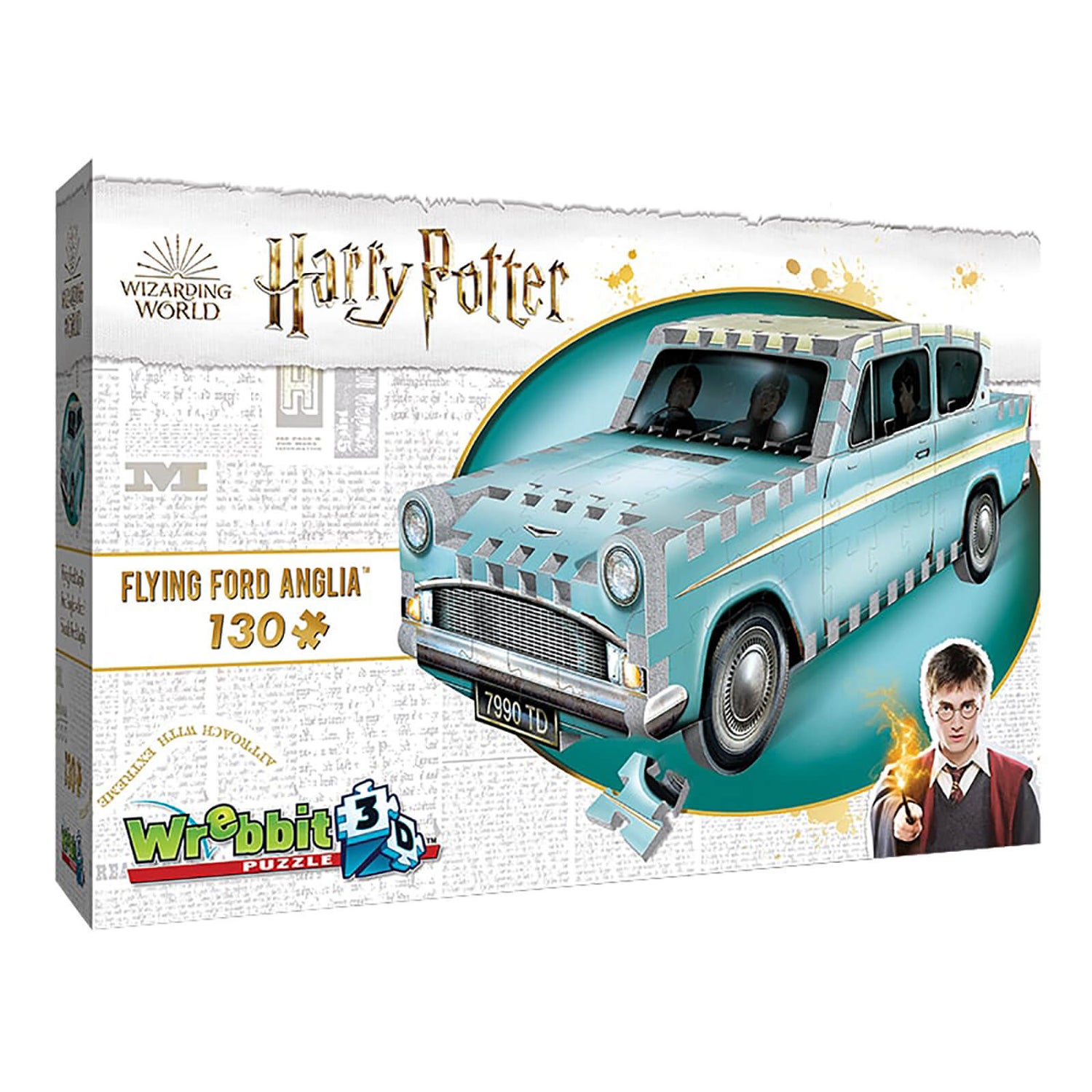 Harry Potter: Flying Ford Anglia 3D Puzzle (130 Pieces)