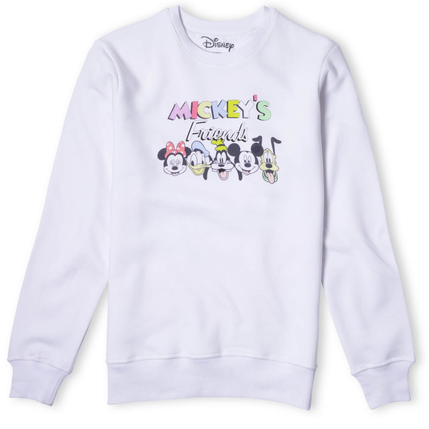 Disney Sweatshirt Mickey Et Amis - Blanc