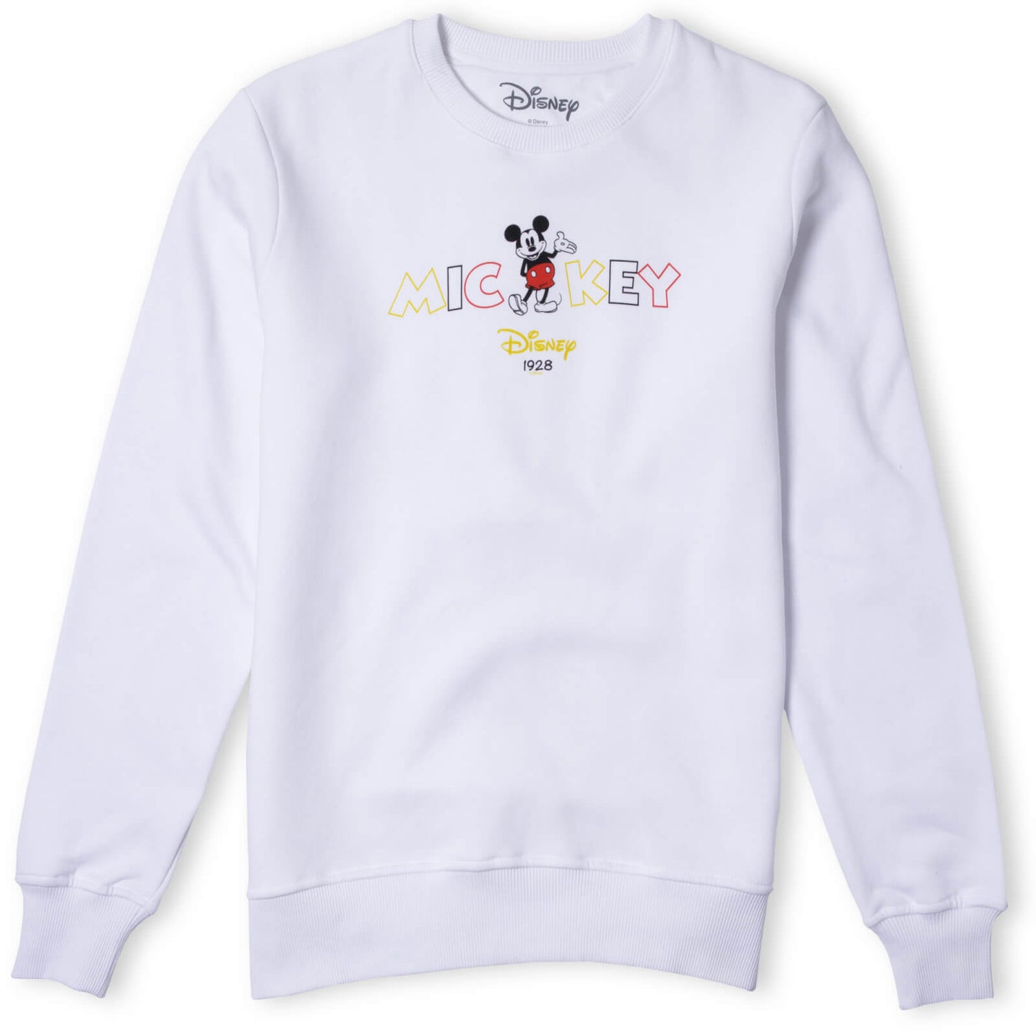 Disney Sweatshirt Mots Mickey - Blanc
