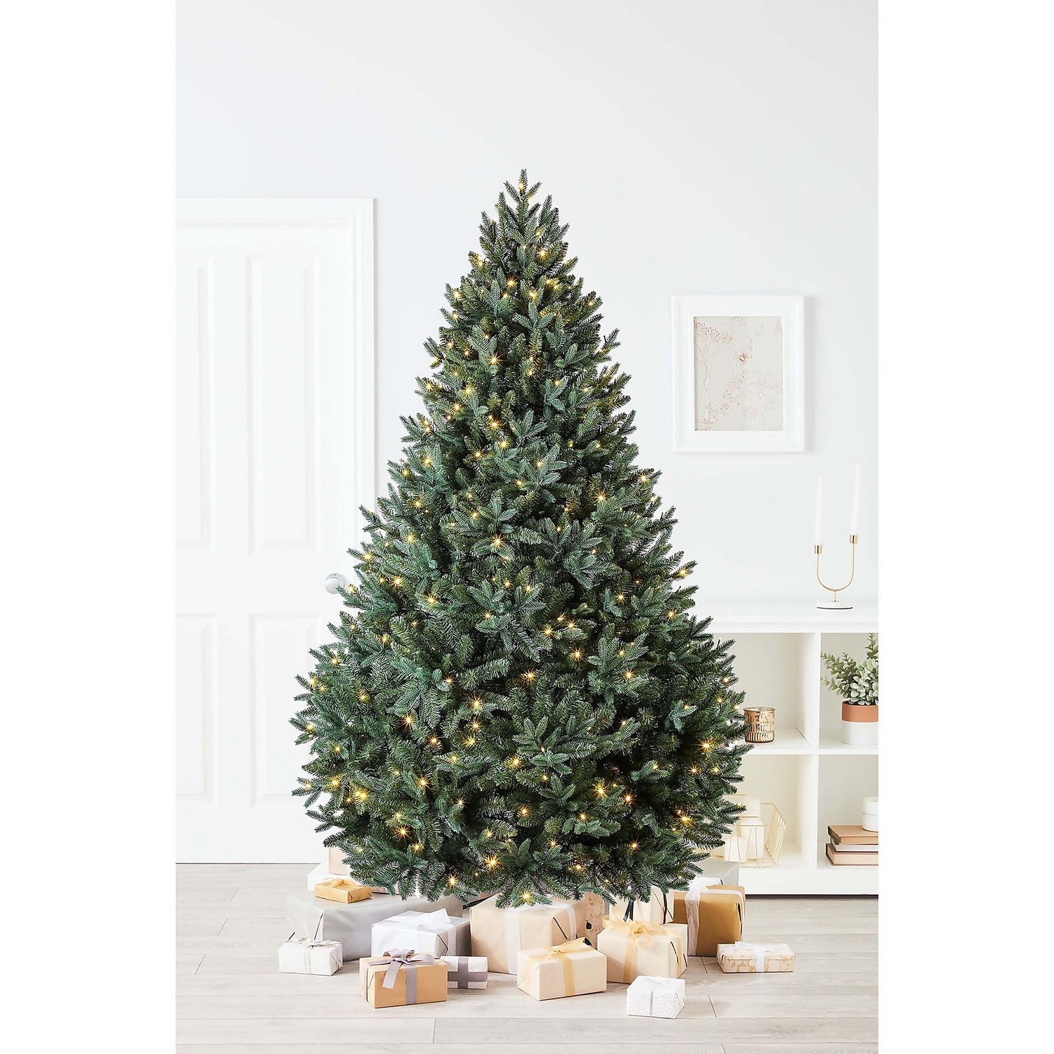 7Ft Blenheim Pine Pre-Lit Premium Christmas Tree | Homebase
