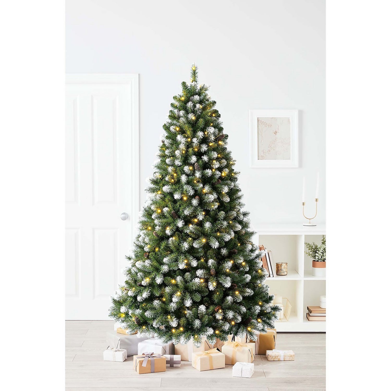 7ft pre lit christmas tree