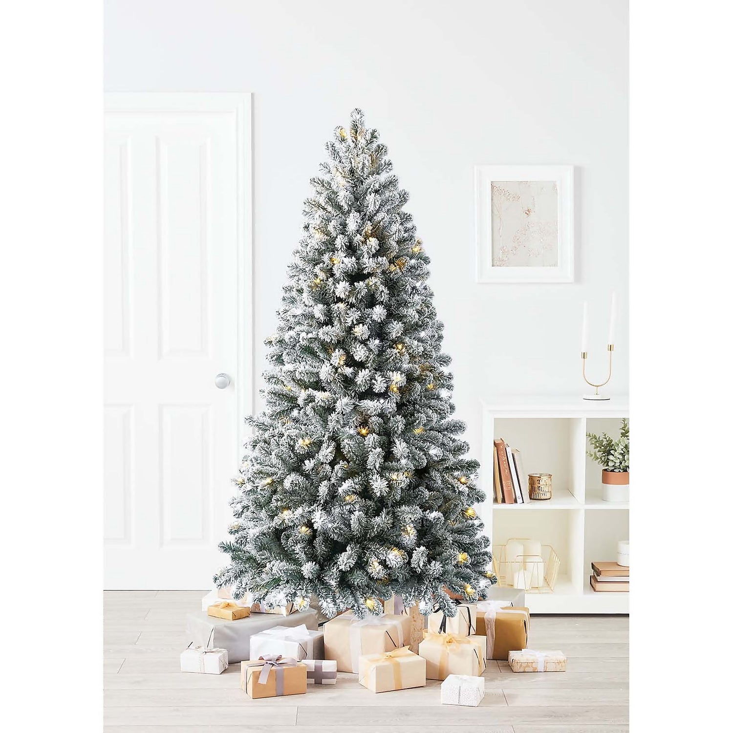 6.5Ft Chaumont Spruce Pre-Lit Artificial Christmas Tree | Homebase
