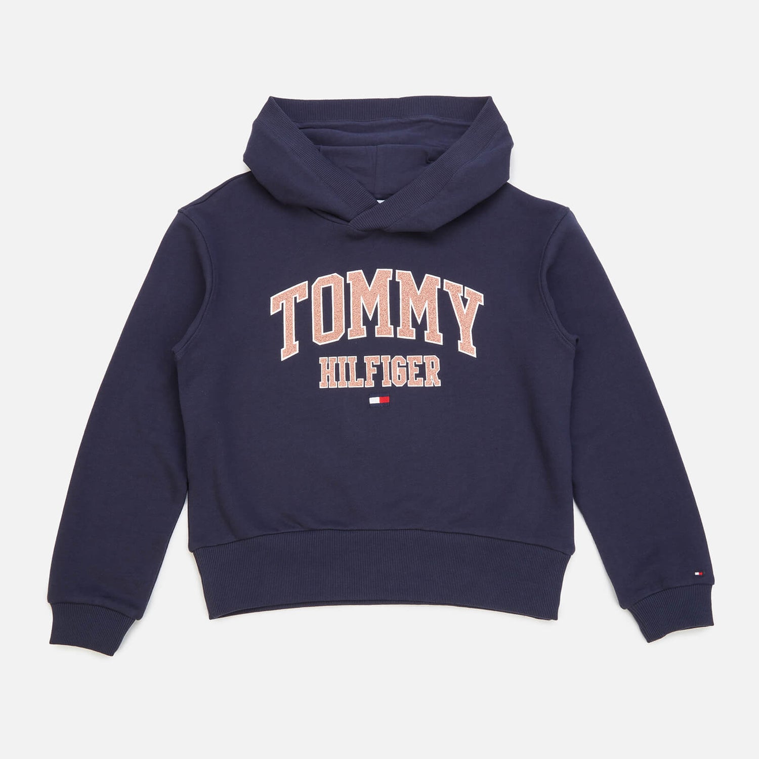Tommy Hilfiger Girls' Essential Varsity Hoodie - Twilight Navy - 7 Years