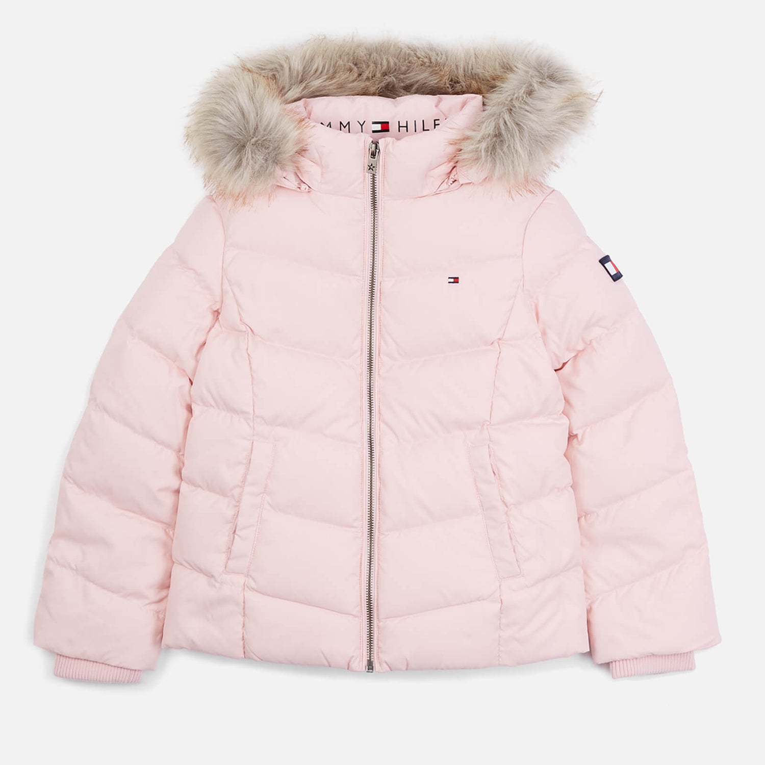 Tommy Hilfiger Girls' Essential Down Jacket - Delicate Pink