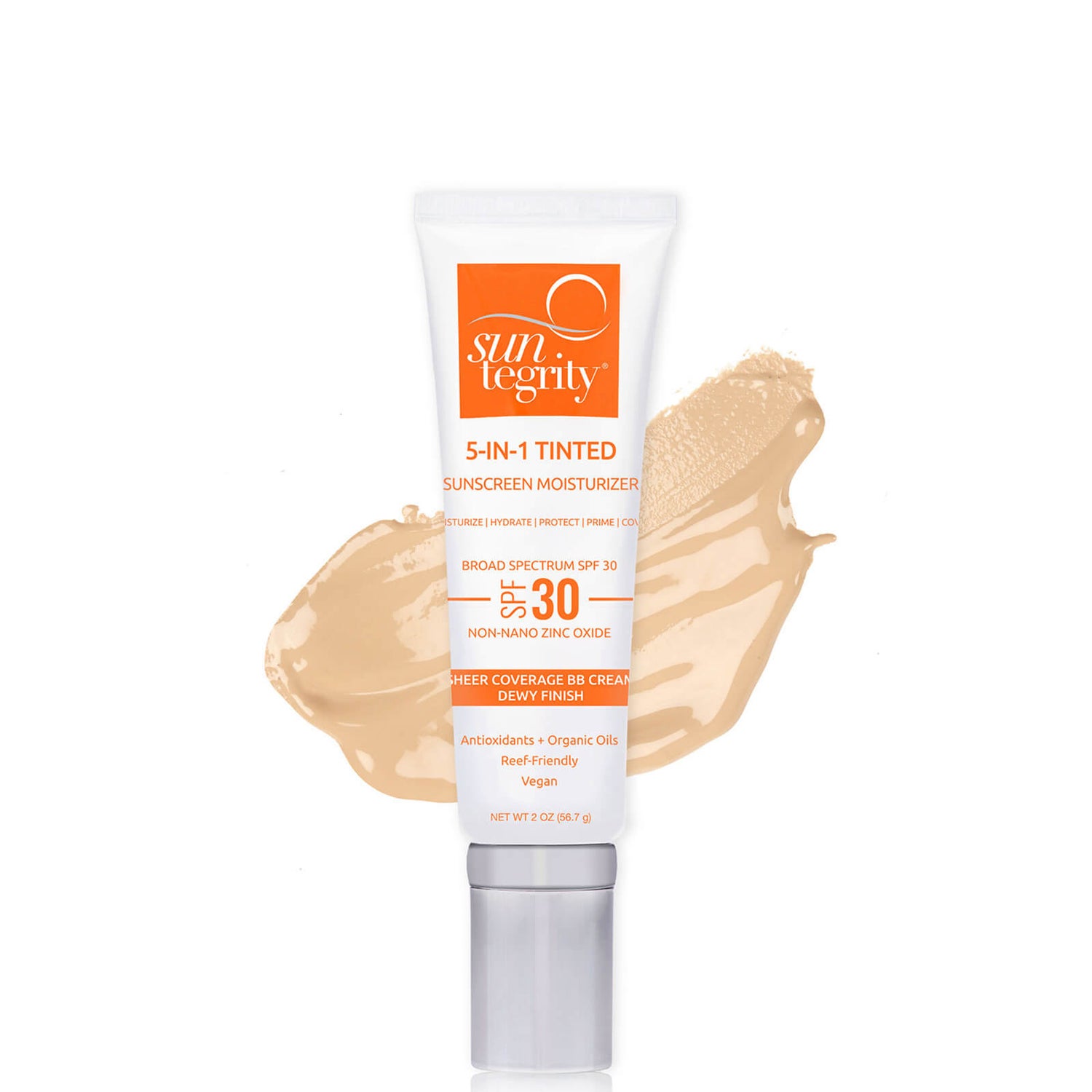 Suntegrity Skincare 5 in 1 Natural Moisturizing Face Sunscreen SPF 30 (1.7 oz.)