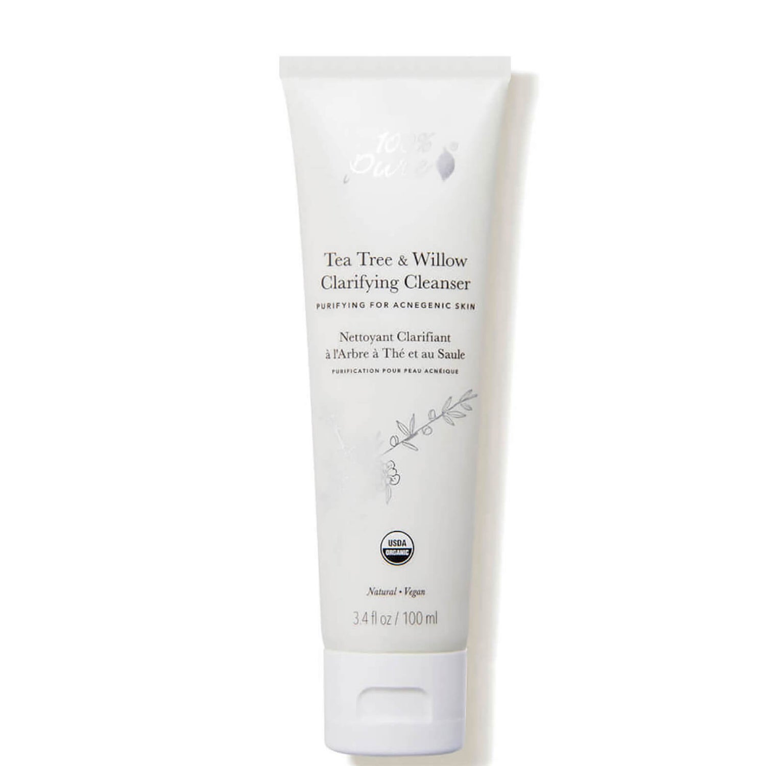 100% Pure Tea Tree Willow Clarifying Cleanser (3.4 fl. oz.)