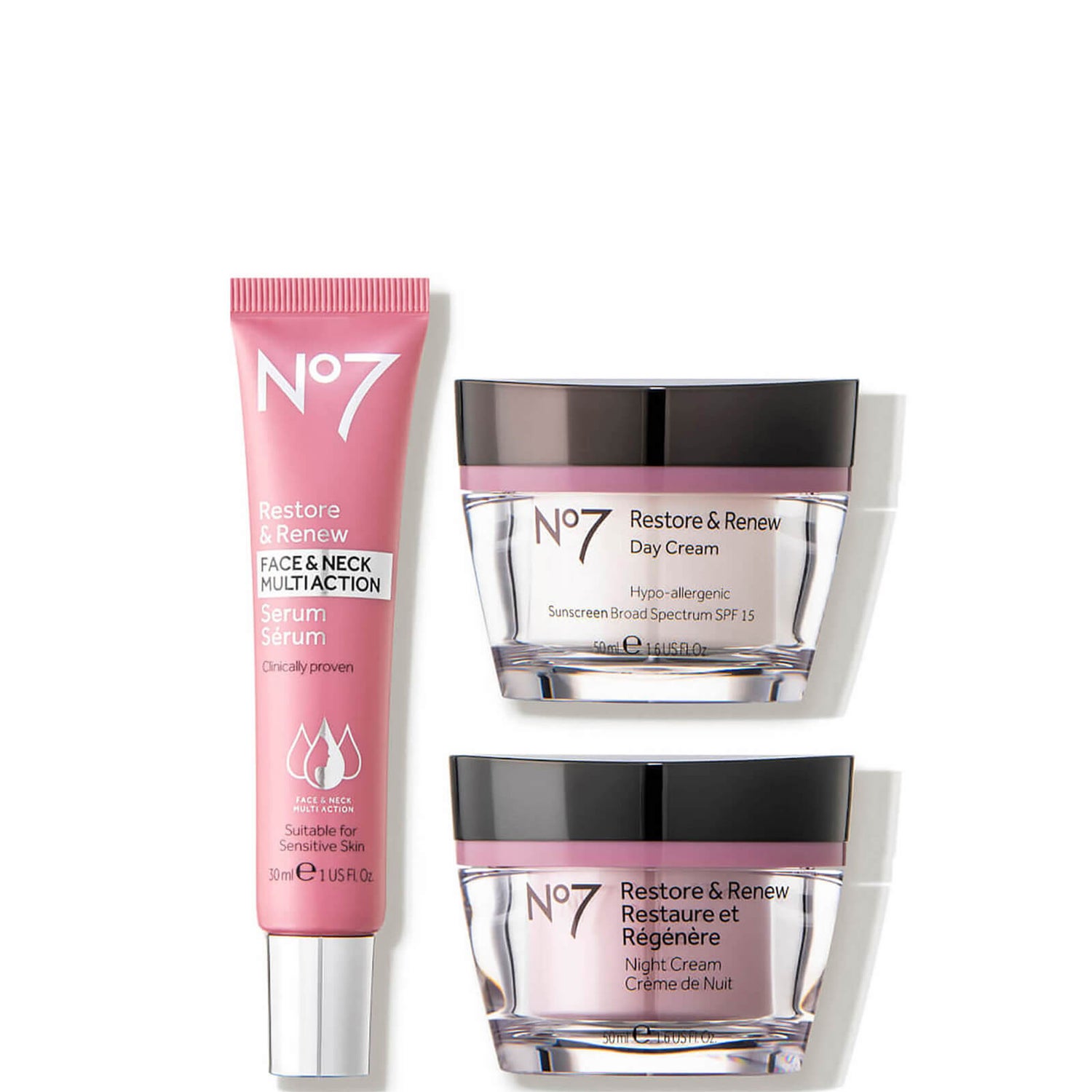  No7 Night Cream with Hyaluronic Acid - Dermatologist-Approved  for Aging, Damaged, Sensitive Skin : Beauty & Personal Care