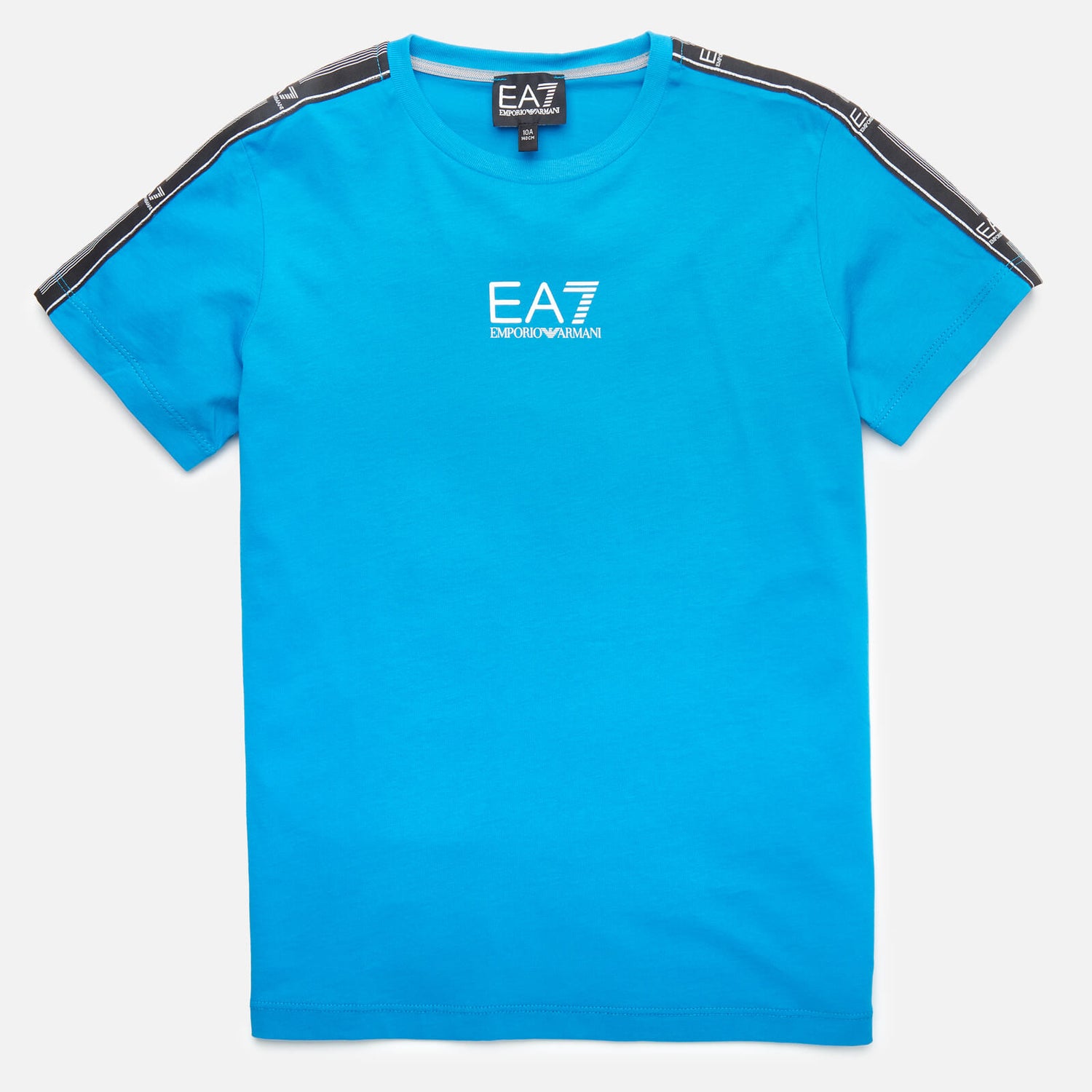 EA7 Boys' Train Logo T-Shirt - Diva Blue