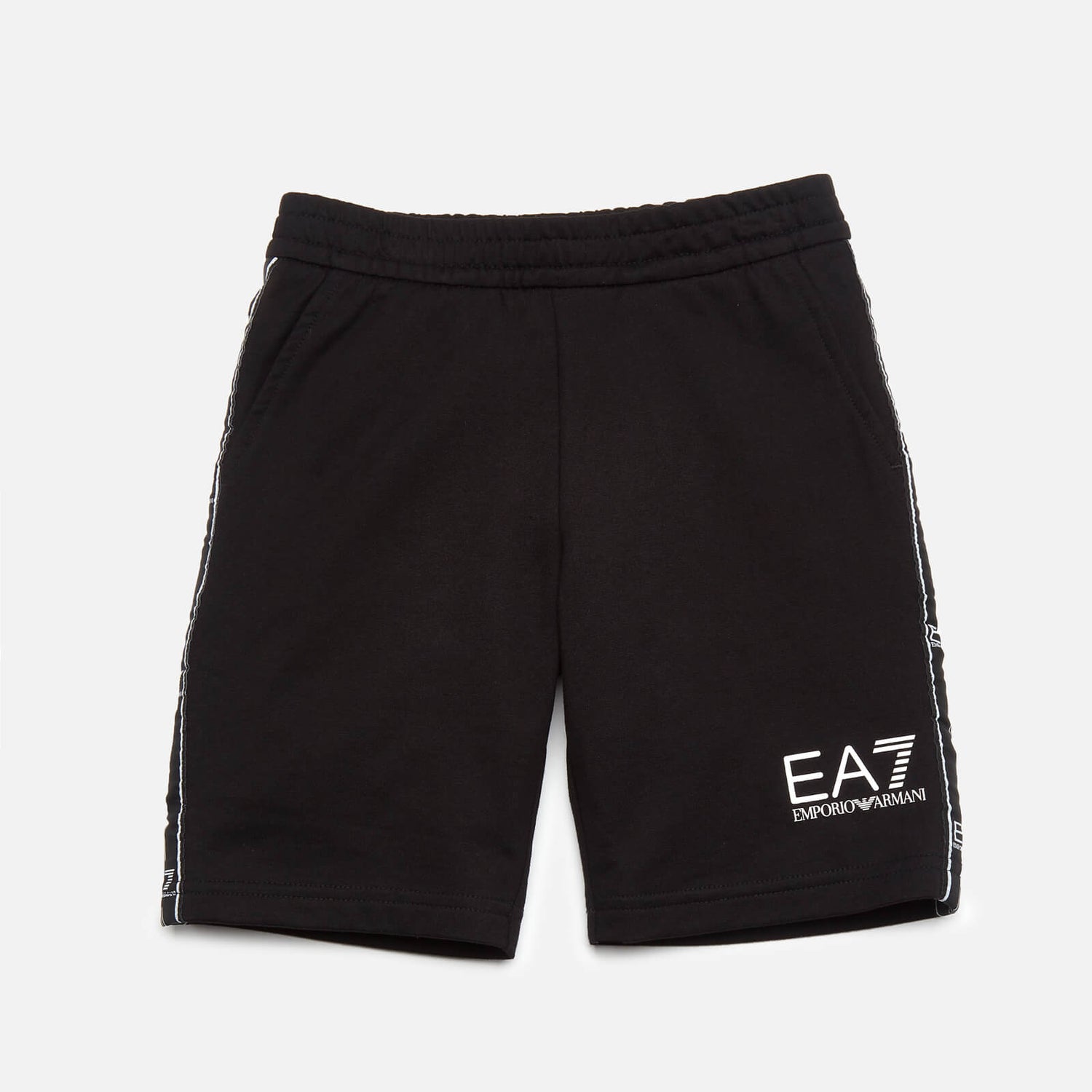 EA7 Boys' Train Logo Bermuda Shorts - Black