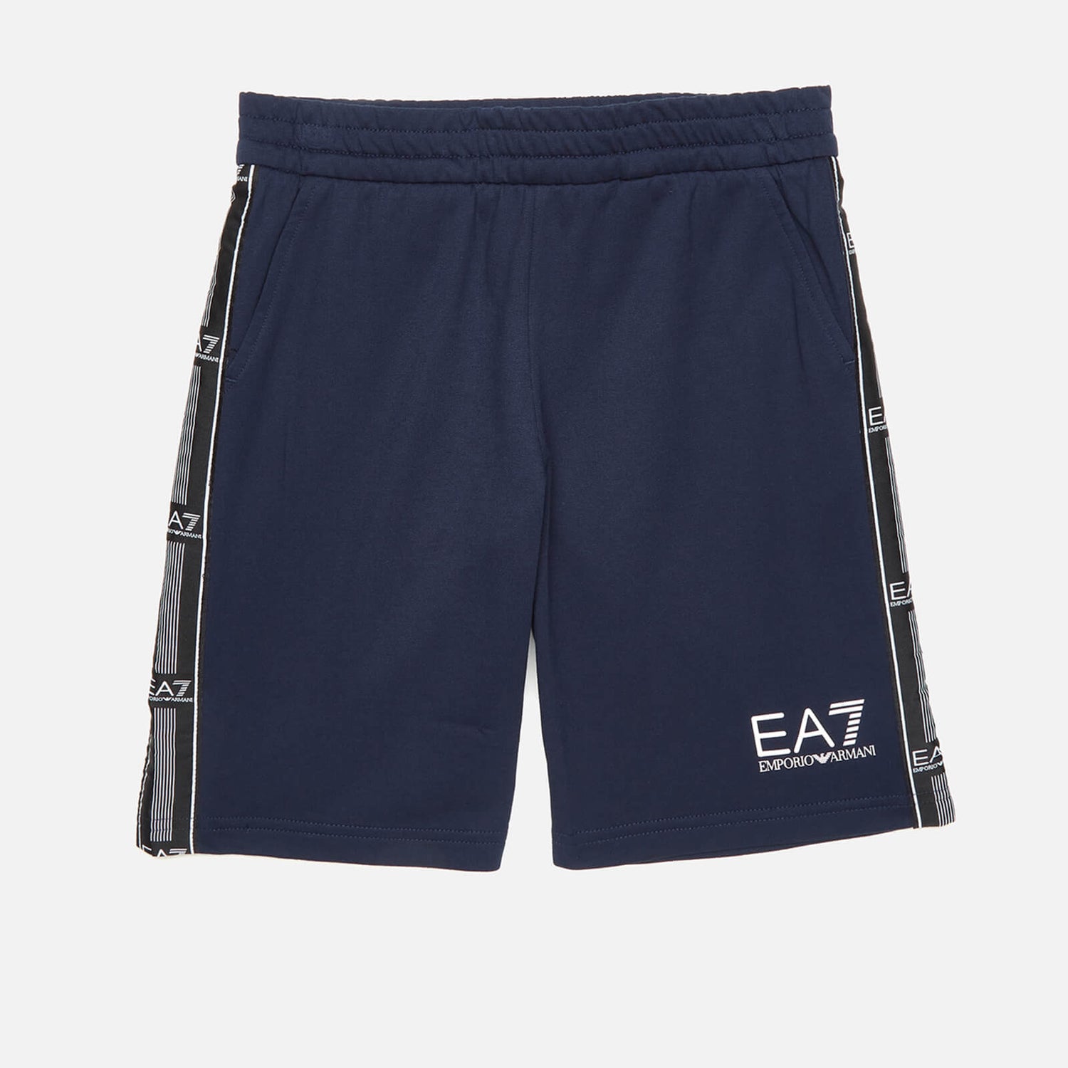 EA7 Boys' Train Logo Bermuda Shorts - Navy