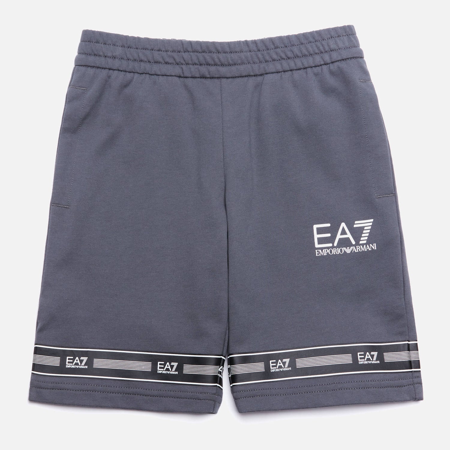 EA7 Boys' Train Logo Series Bermuda Shorts - Iron Gate