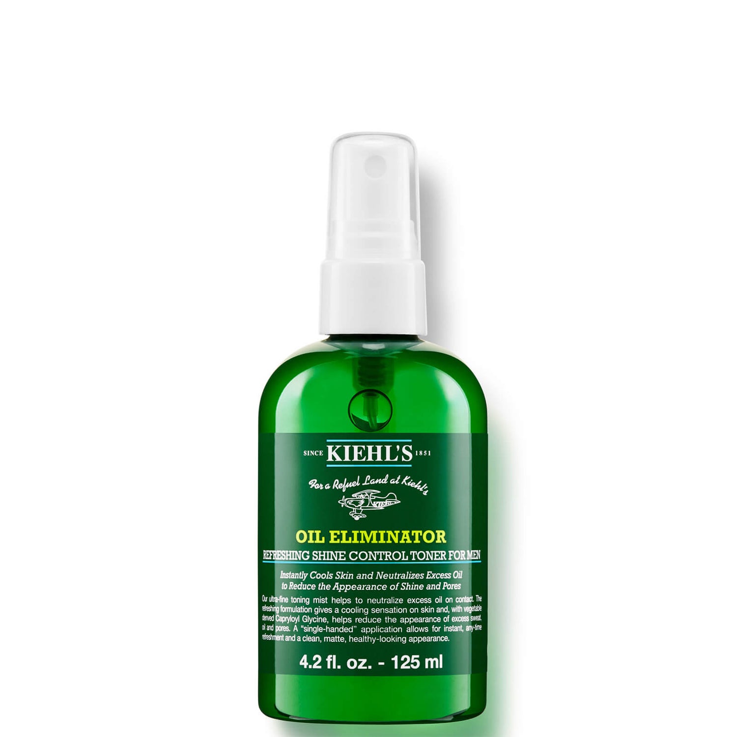 Kiehl's Men's Oil Eliminator Tonico Spray rinfrescante per il controllo della lucentezza 125ml