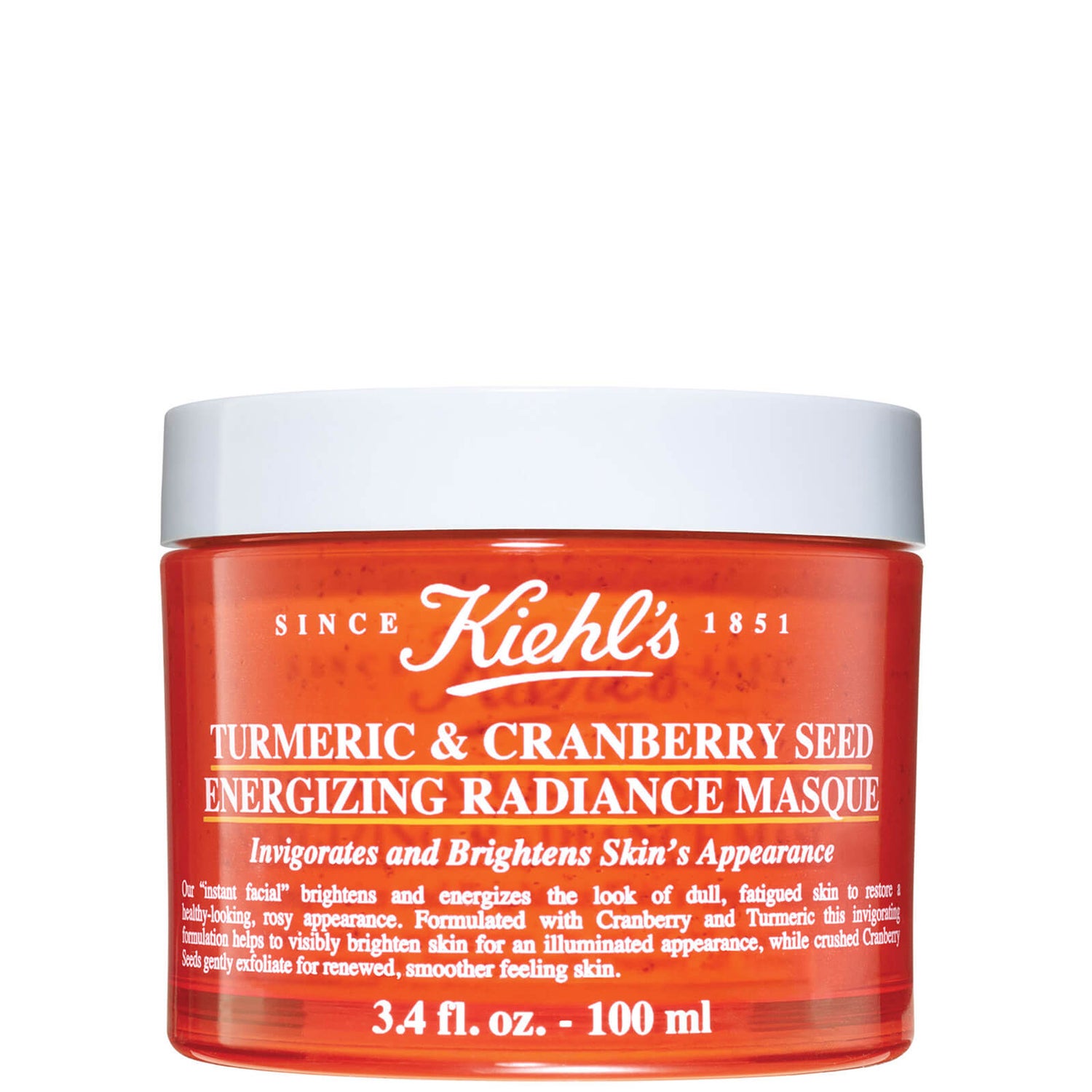 Masque éclatant énergisant au curcuma et aux graines de canneberge de Kiehl's 100ml