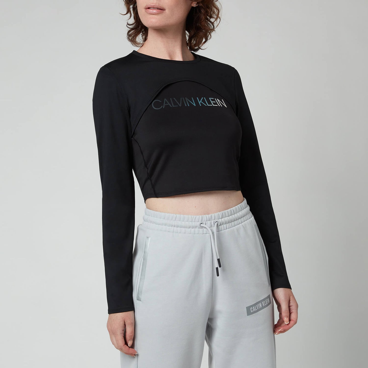 Calvin Klein Performance Women's 2 In 1 Long Sleeve T-Shirt - CK Black