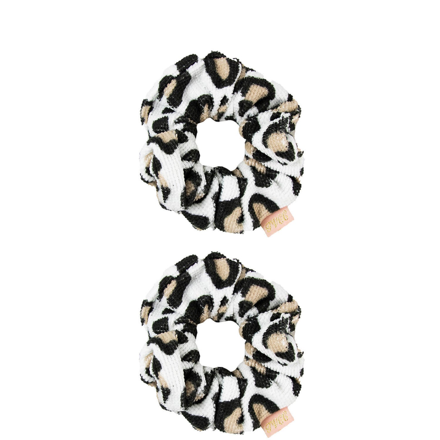 The Vintage Cosmetic Company Shower Microfibre Hair Scrunchies - Leopard Print (2 Pack)