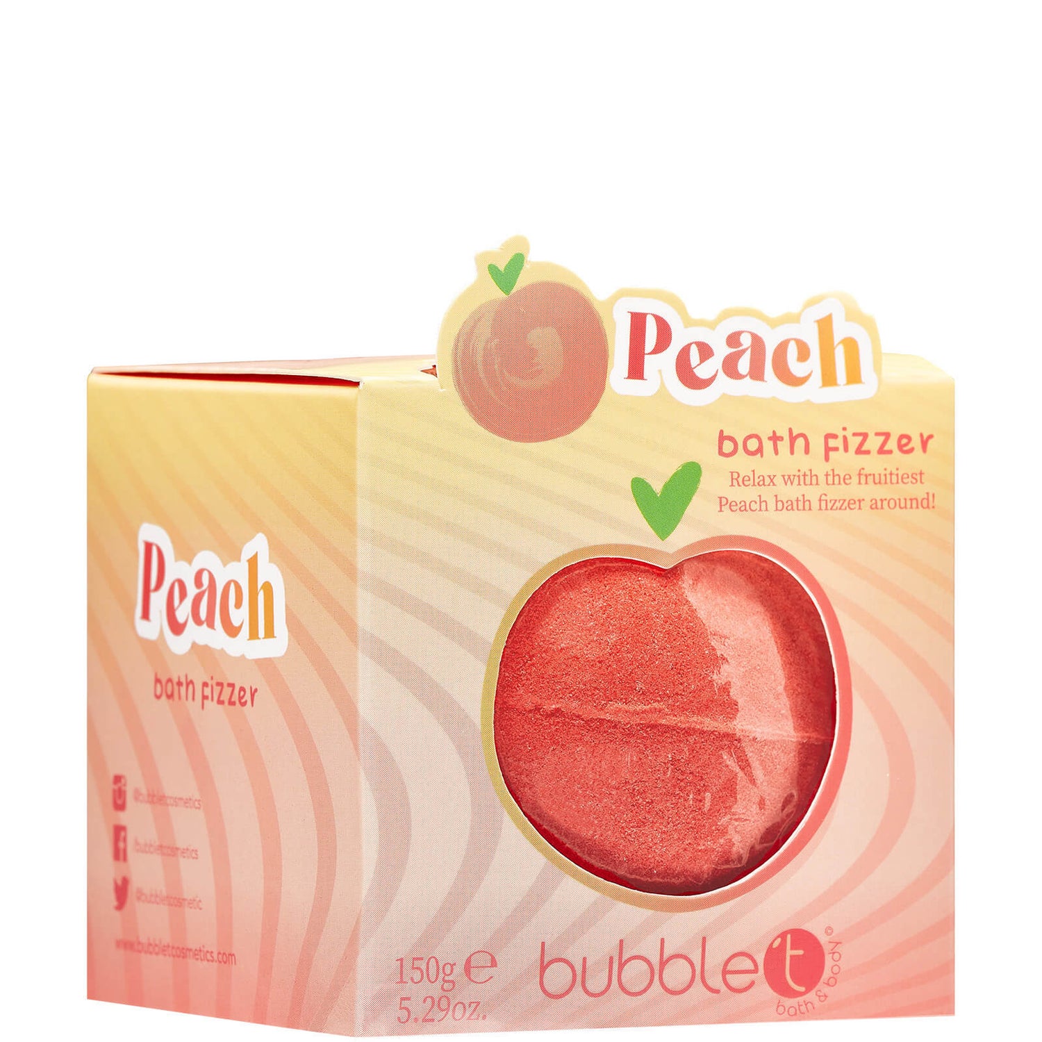 Bubble T Bath Fizzer - Peach 150ml