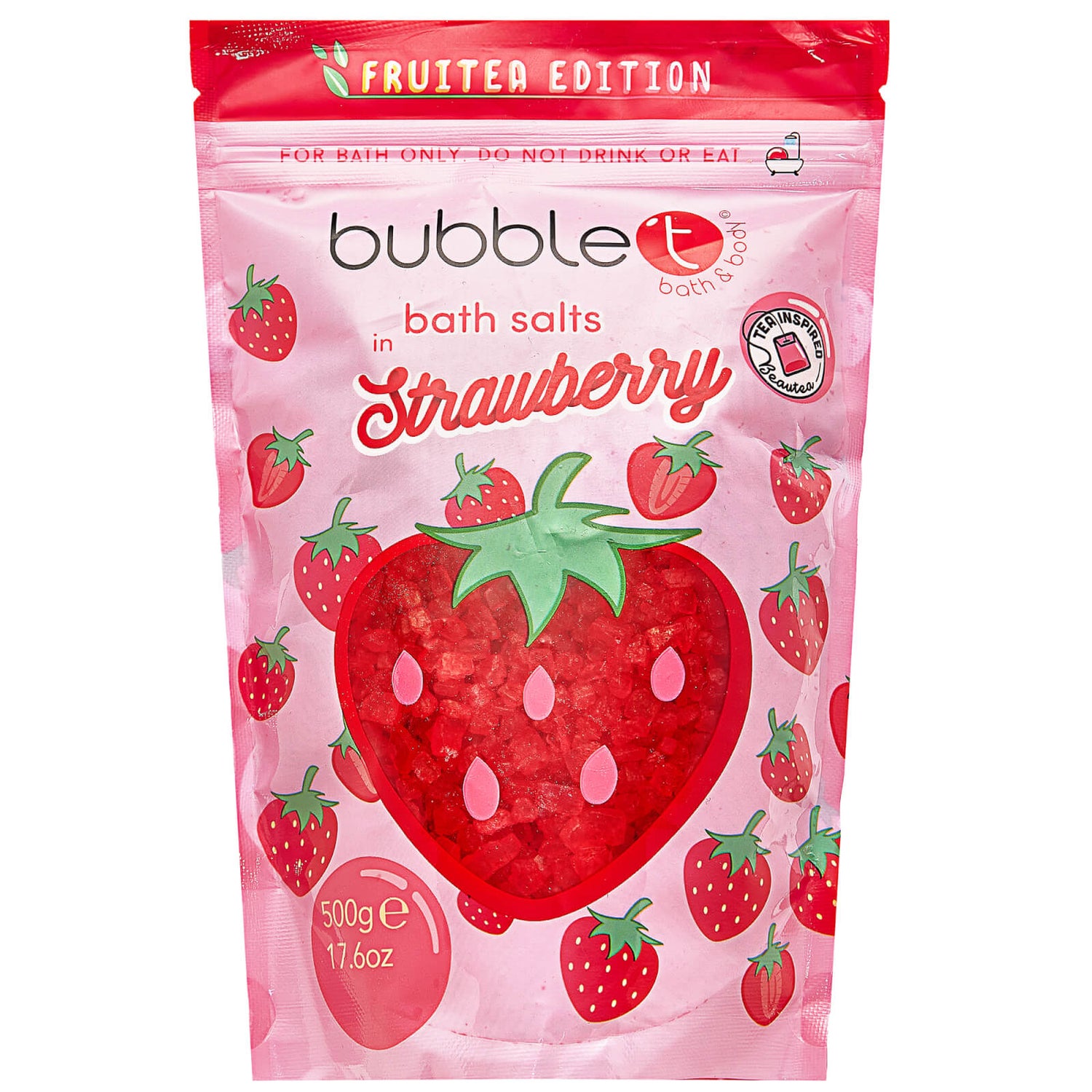 Bubble T Bath Salts - Strawberry 500g