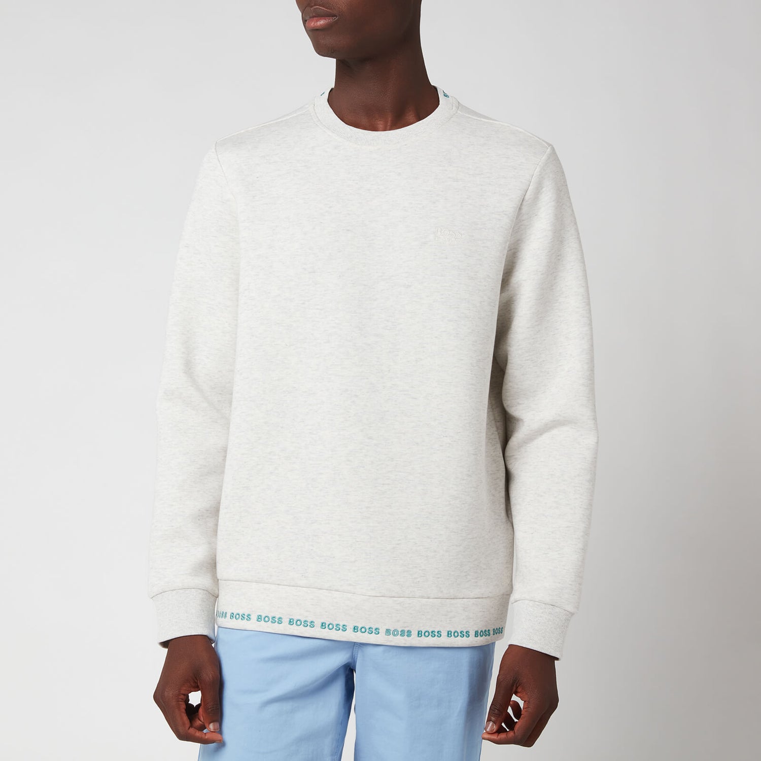 BOSS Athleisure Men's Salbo 1 Sweatshirt - Pastel Grey