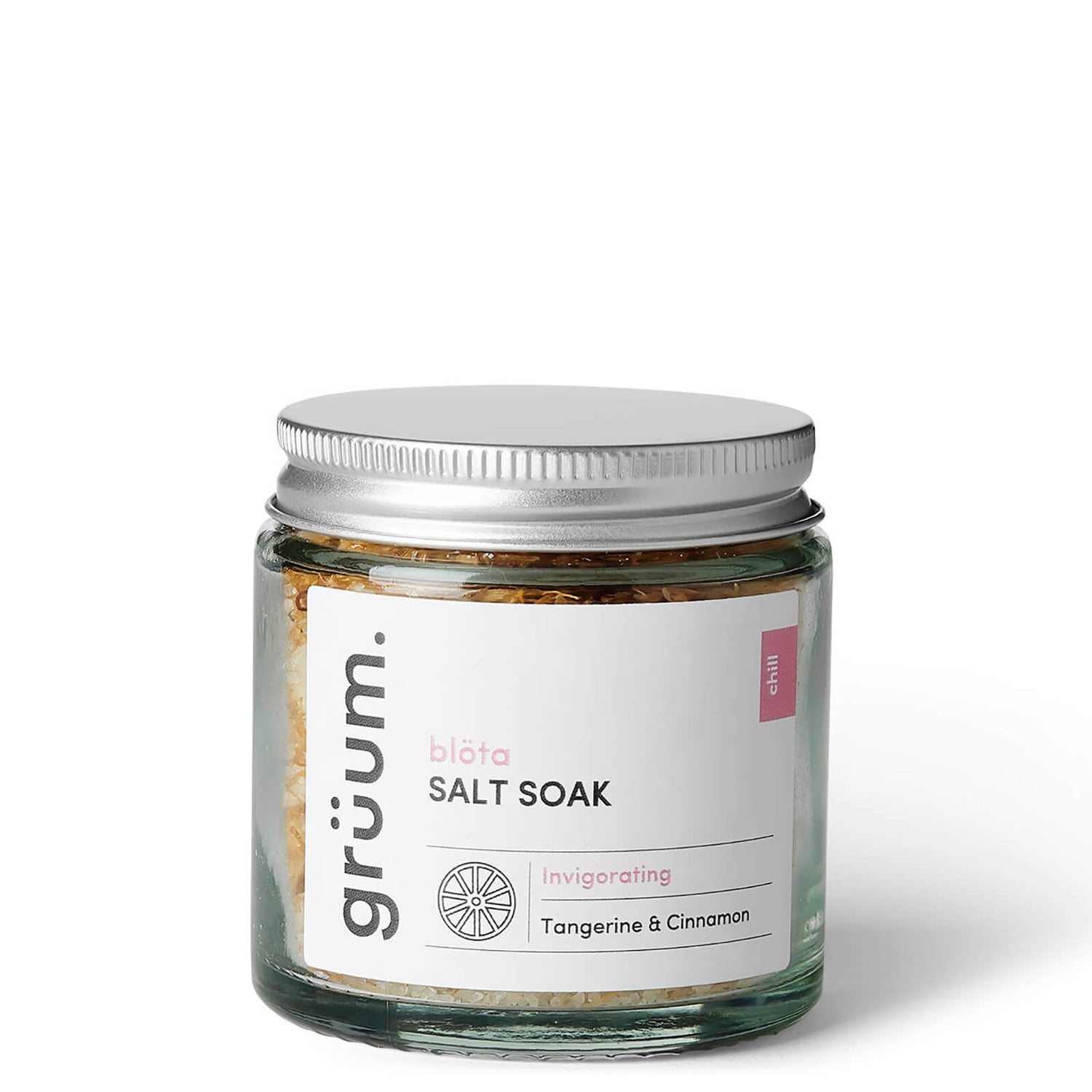 grüum blöta Tangerine and Cinnamon Bath Salt Soak 120g