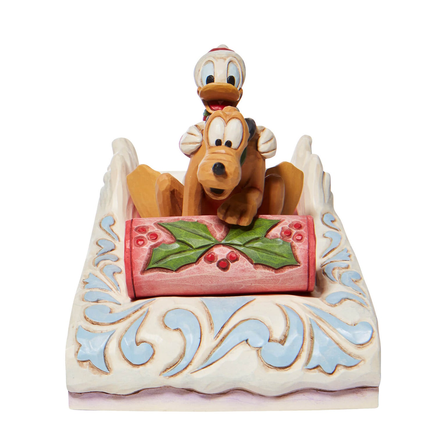 Disney Traditionen Donald & Pluto Schlittenfahren
