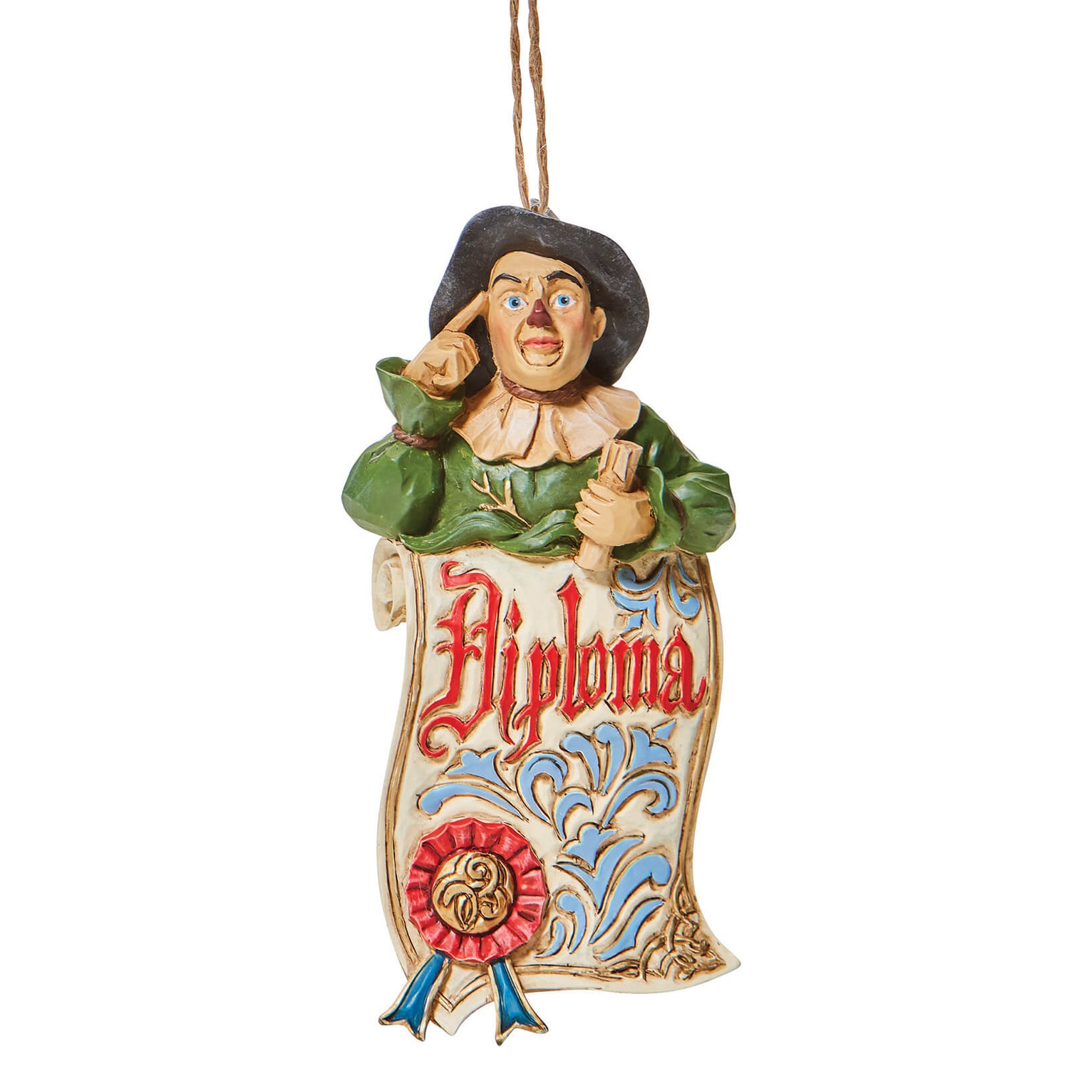 Wizard Of Oz By Jim Shore Scarecrow Diploma Hanging Ornament