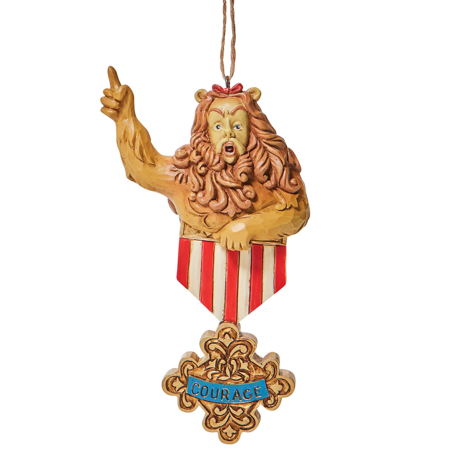 Wizard Of Oz von Jim Shore Cowardly Lion Mut hängenden Ornament
