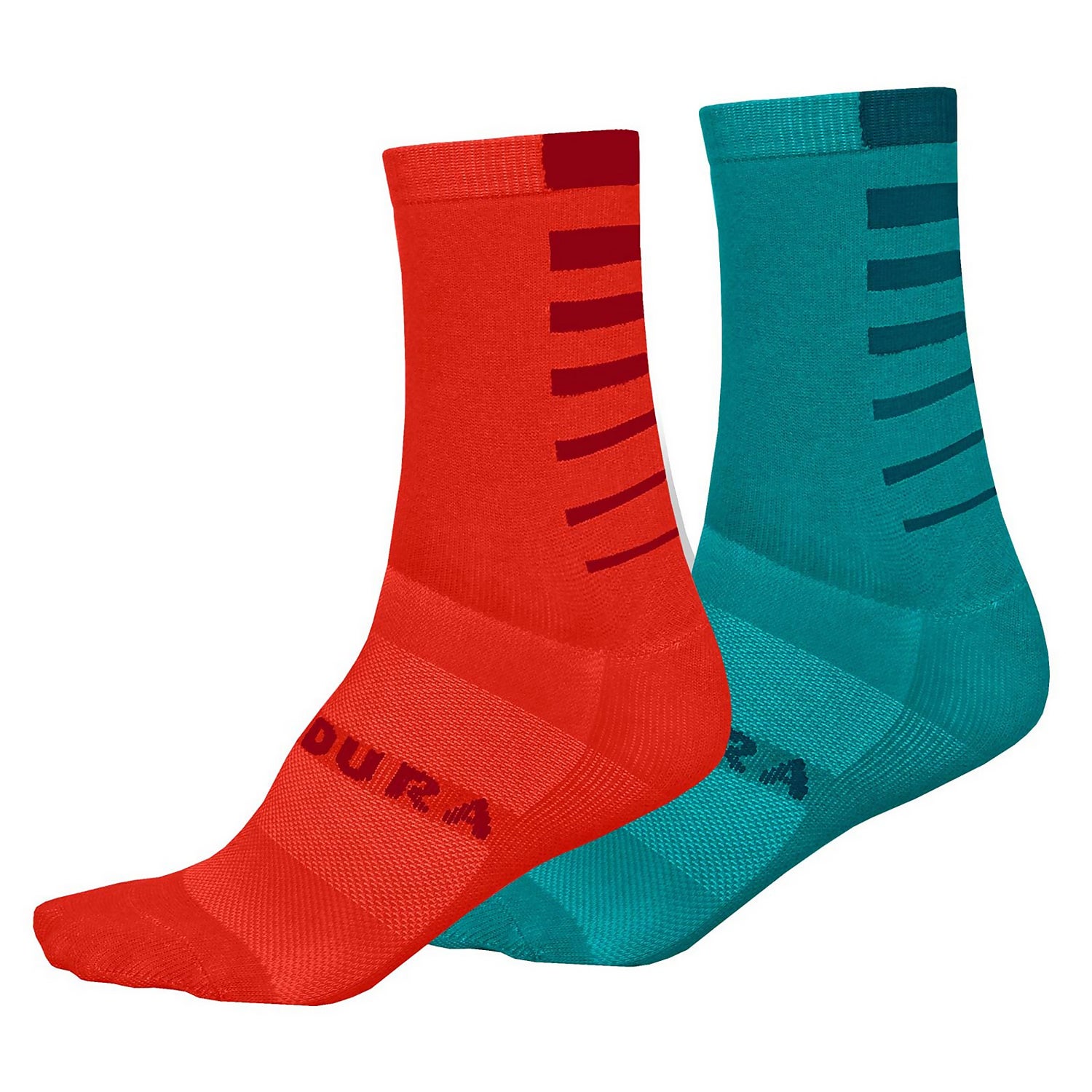 Women's Coolmax® Stripe Socks (Twin Pack) - Pacific Blue - One Size