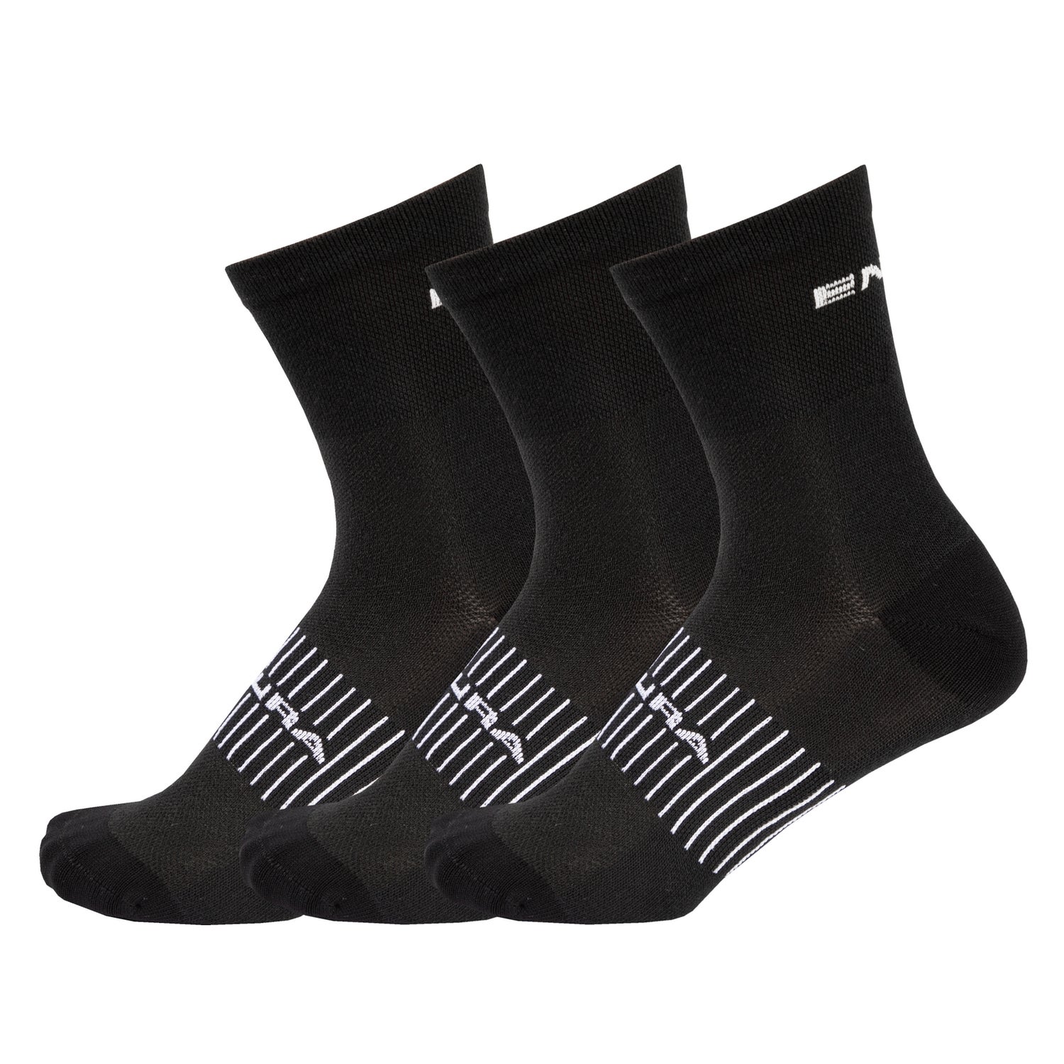 Men's Coolmax® Race Sock (Triple Pack) - Black - S-M