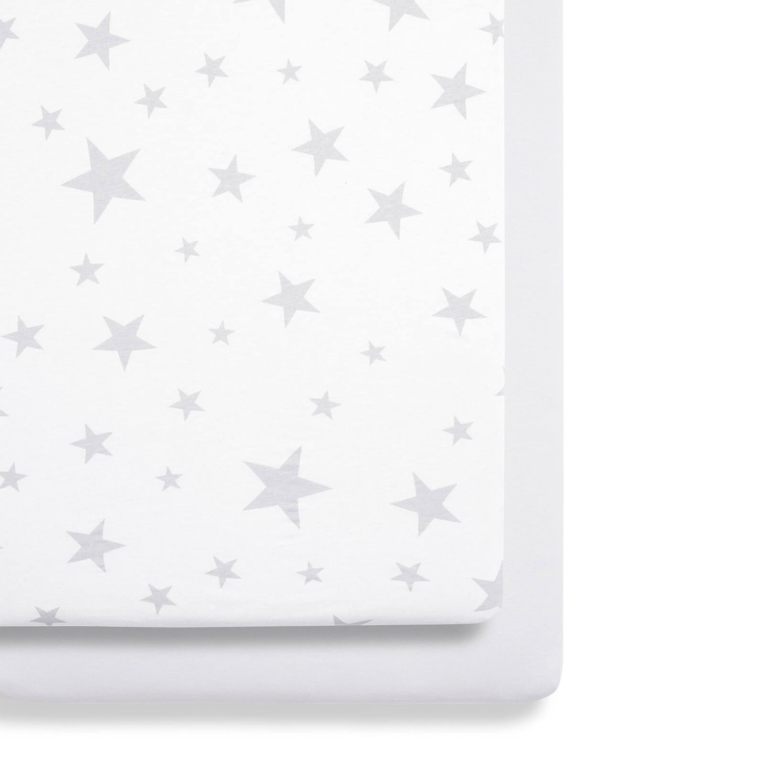 Snüz Bedside Crib 2 Pack Fitted Sheets - Star