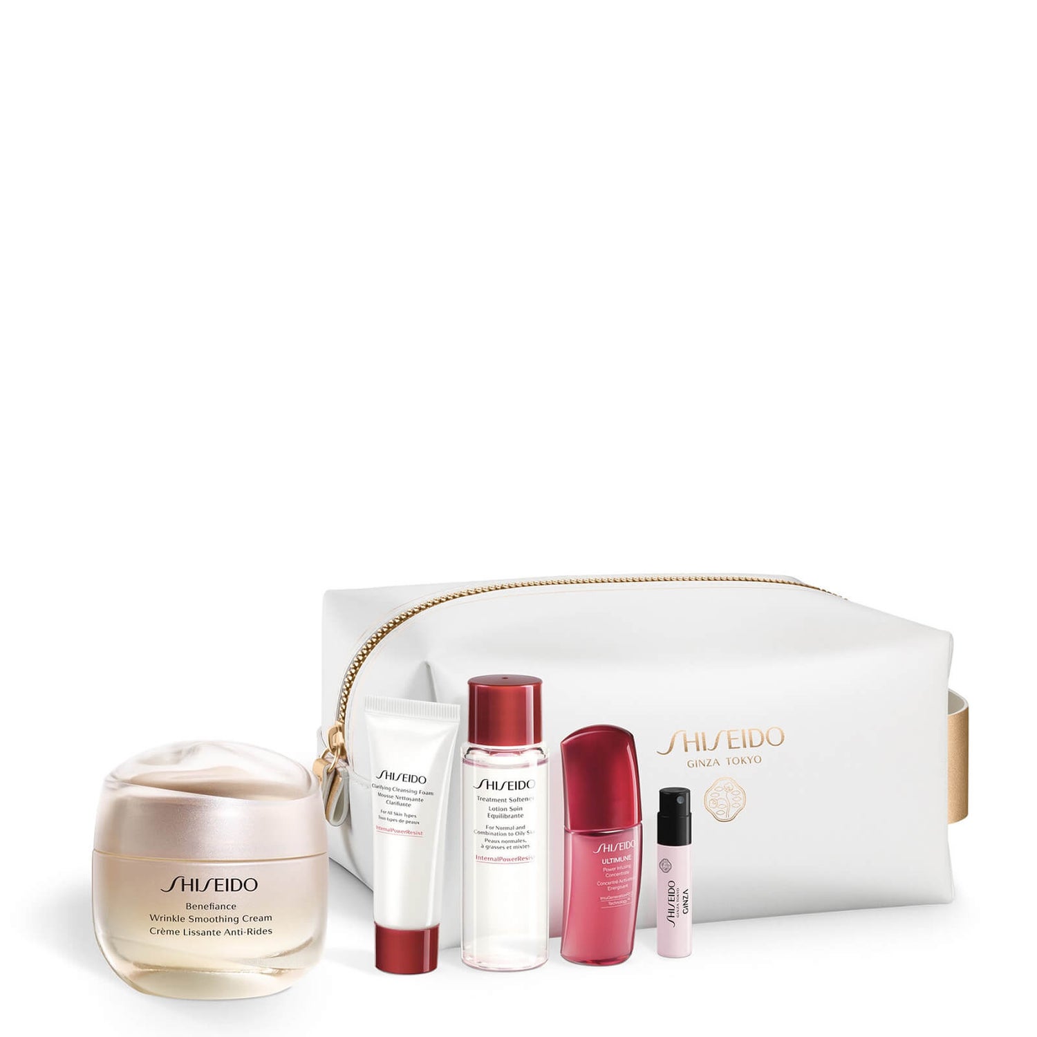 Shiseido Benefiance Wrinkle Smoothing Cream Pouch Set Krem wygładzający